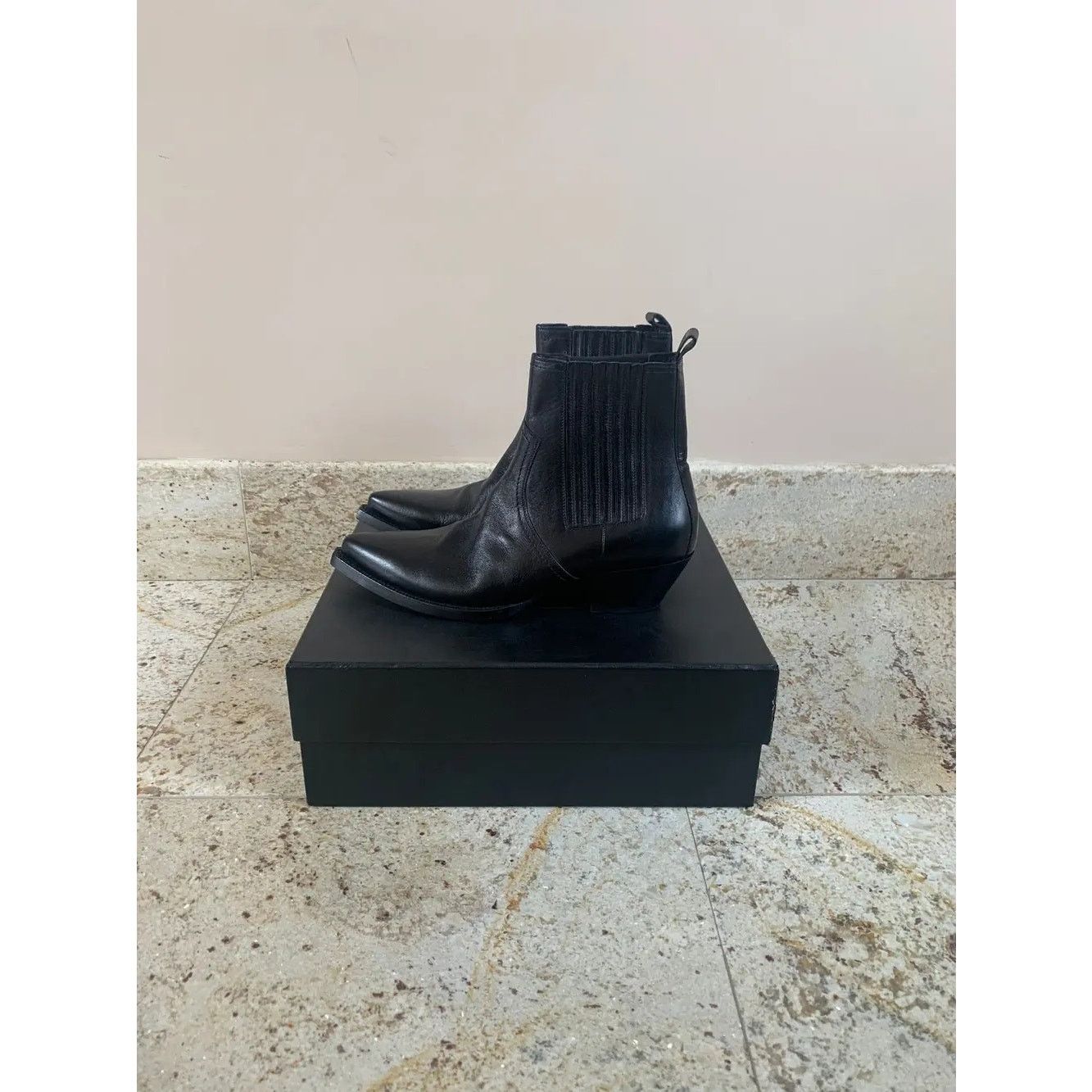 Saint Laurent Paris o1rshd1 Lukas 40 Boots in Black Size US 8 / EU 41 - 2 Thumbnail