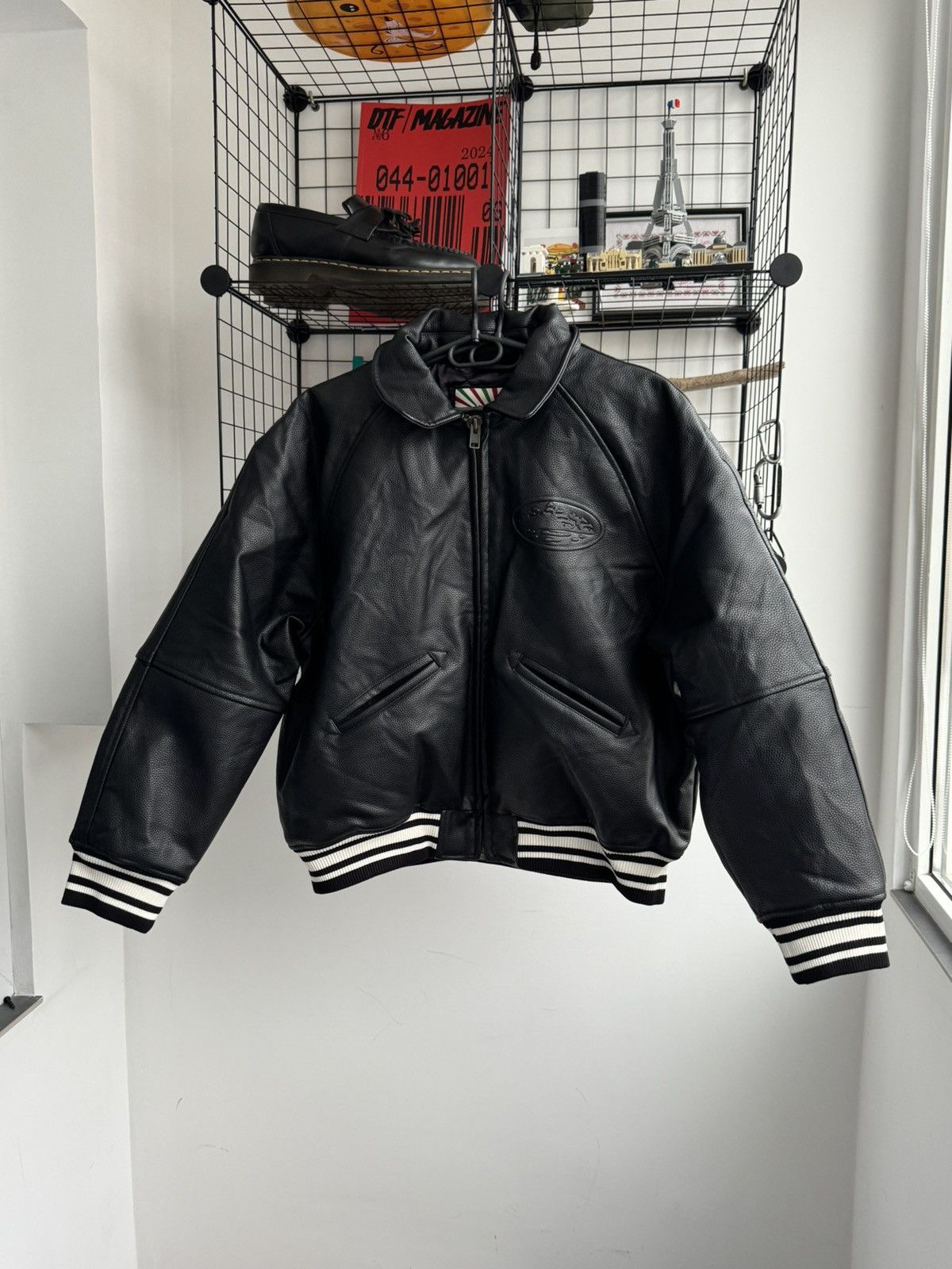 Corteiz Corteiz Skydive Leather Jacket Bomber Black Size US L / EU 52-54 / 3 - 1 Thumbnail