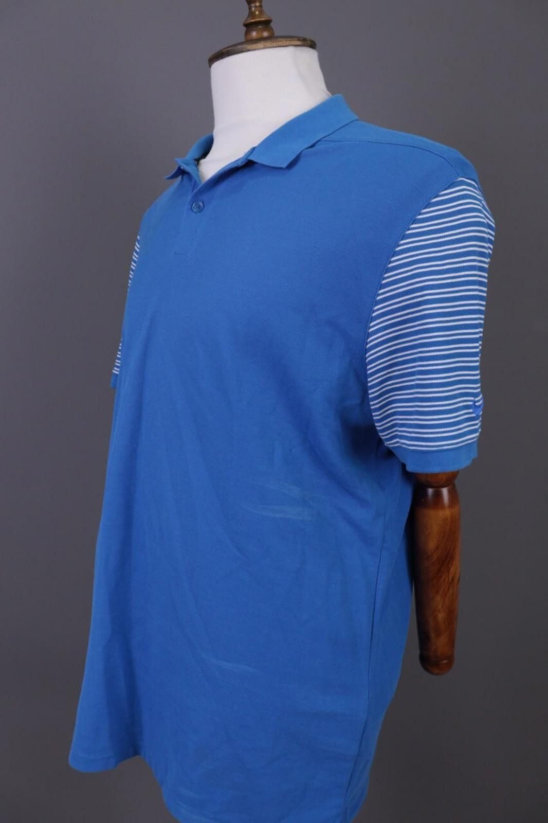 Nike Nike Golf Dri Fit Blue Striped Tennis Polo Shirt Size L Size US L / EU 52-54 / 3 - 7 Thumbnail