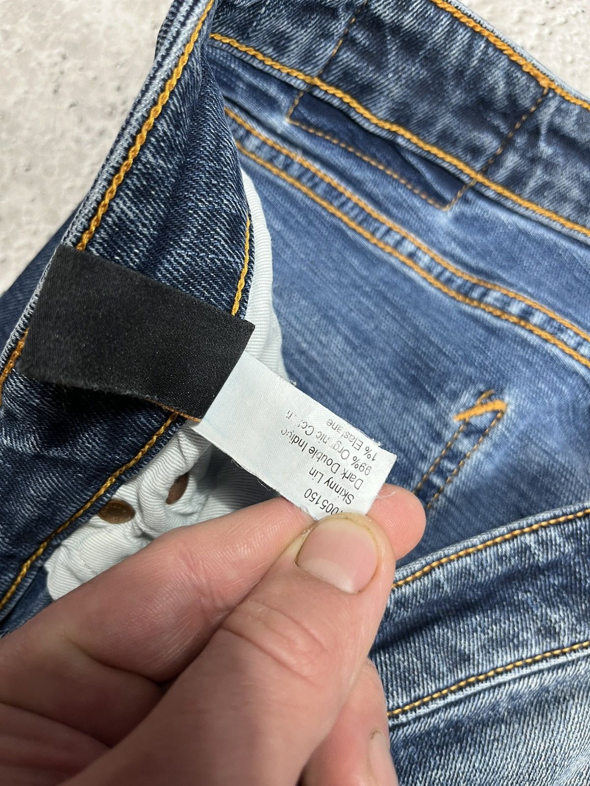 Nudie Jeans Nudie Jeans Skinny Fit Organic Denim Jeans W33 L30 Blue Size US 33 - 13 Thumbnail