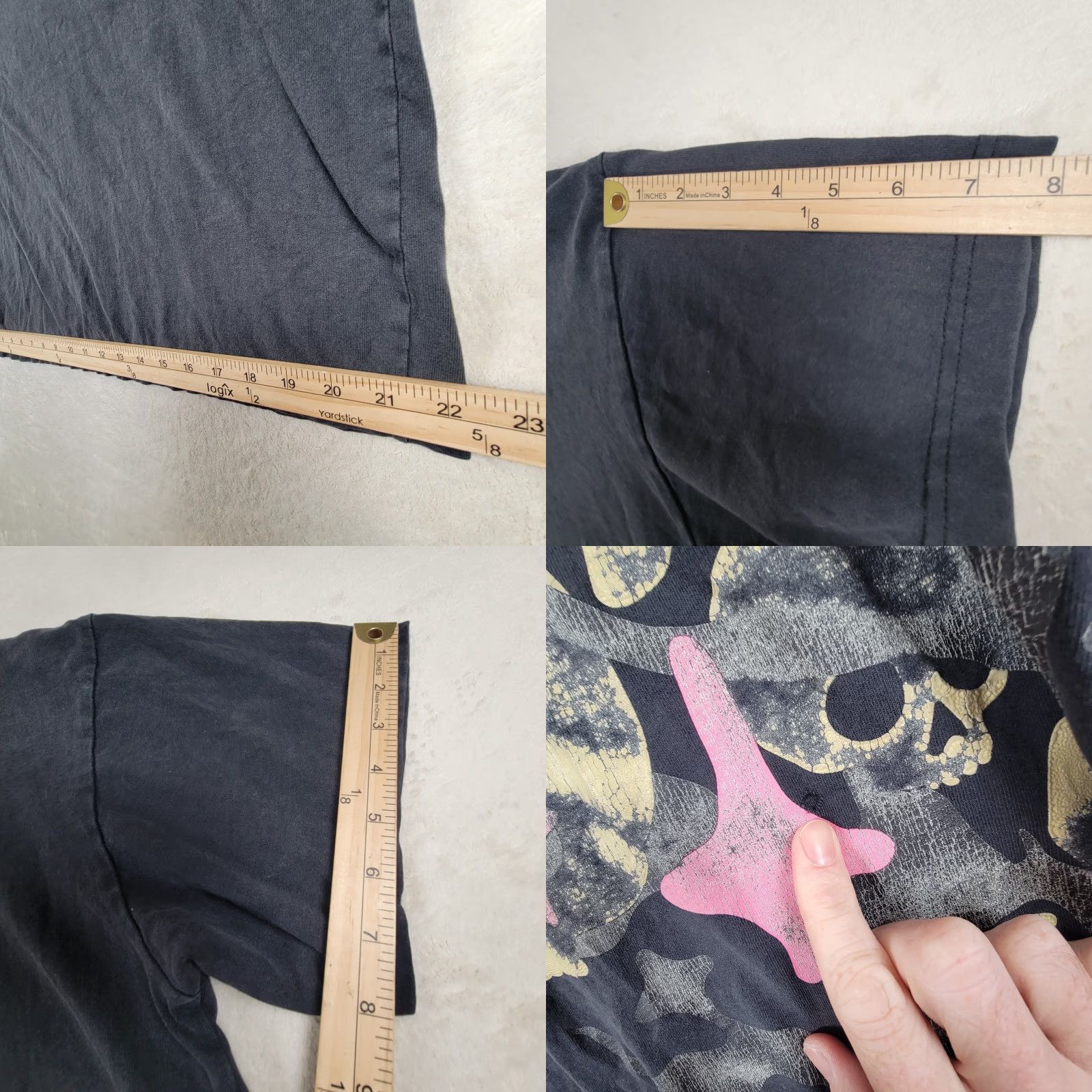 Pacsun PACSUN Dead Of Night Graphic Oversized T-Shirt Mens Washed Black M Size Short Sleeve Shirt Size US M / EU 48-50 / 2 - 8 Thumbnail