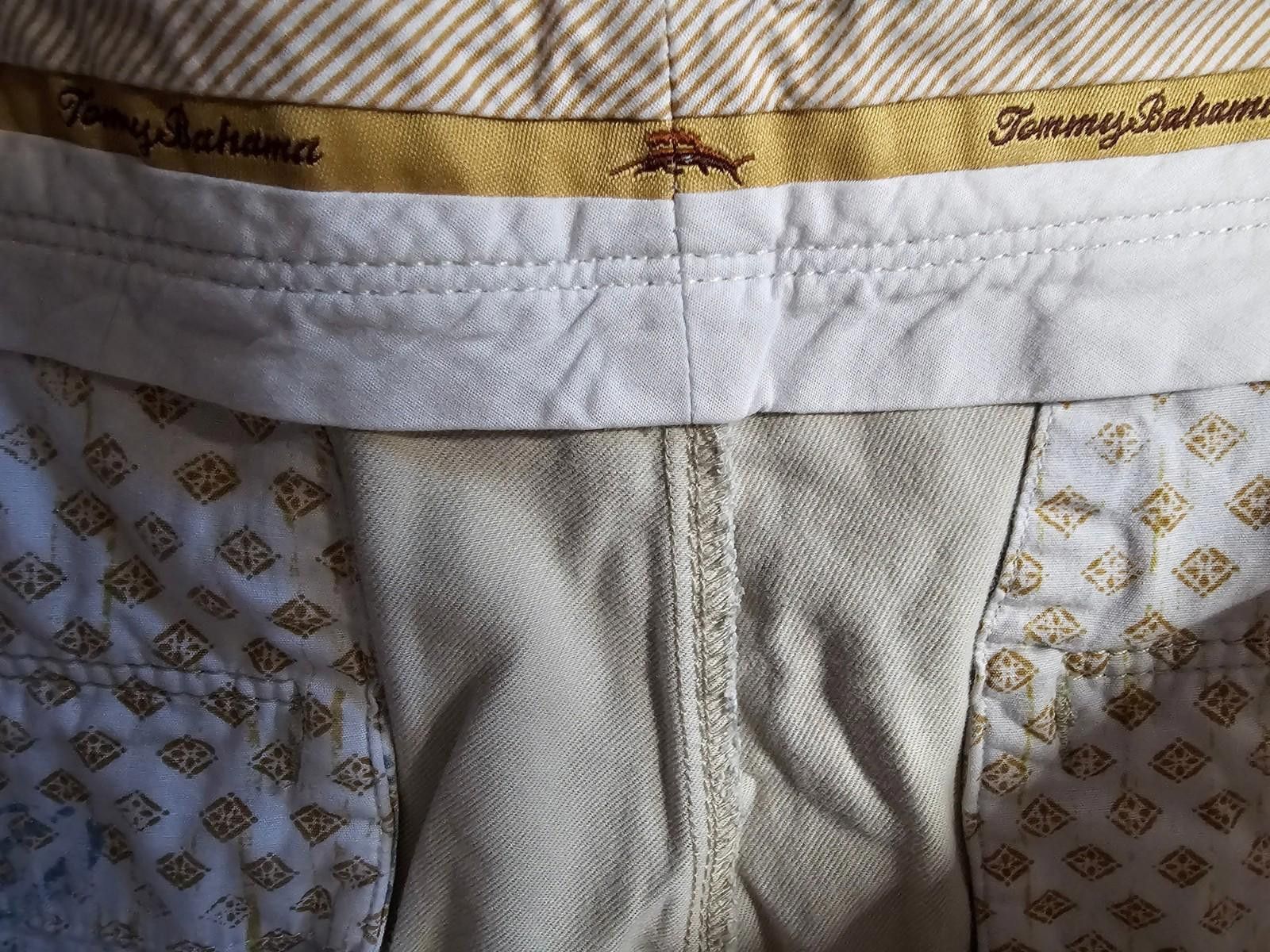 Tommy Bahama Tommy Bahama Chino Shorts Men’s 35 Ivory Beige Stained Size US 35 - 4 Thumbnail