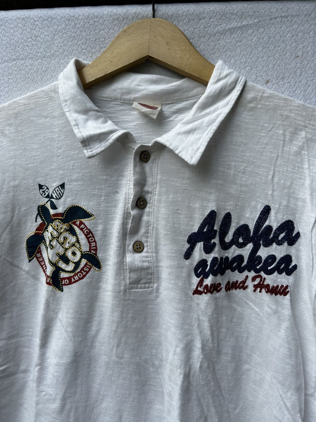Japanese Brand Aloha poem polo shirt japanese style Size US L / EU 52-54 / 3 - 4 Thumbnail