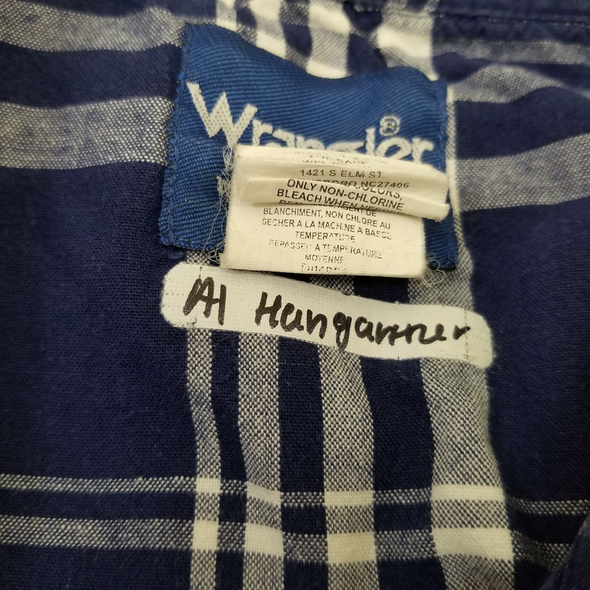 Wrangler Wrangler 3X Blue White Plaid Snap Down Shirt Western Rodeo R Size US XXL / EU 58 / 5 - 5 Thumbnail