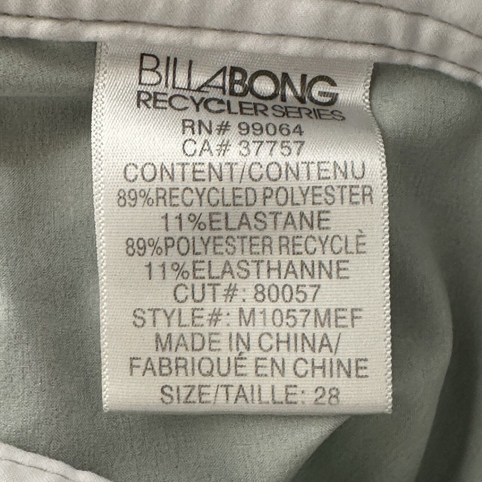 Billabong Billabong Platinum 28 Mint Green Palm Tree Swim Trunks Size US 28 / EU 44 - 4 Thumbnail