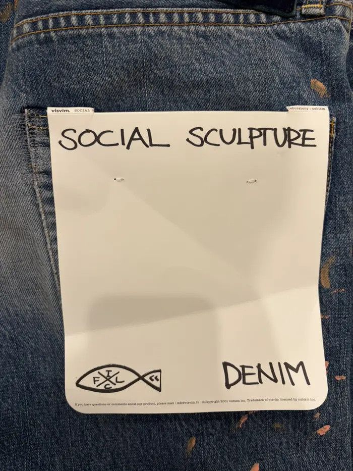 Visvim Visvim Social Sculpture 01 Wide Leg Jeans (Damaged) 32x32 Size US 32 / EU 48 - 7 Thumbnail