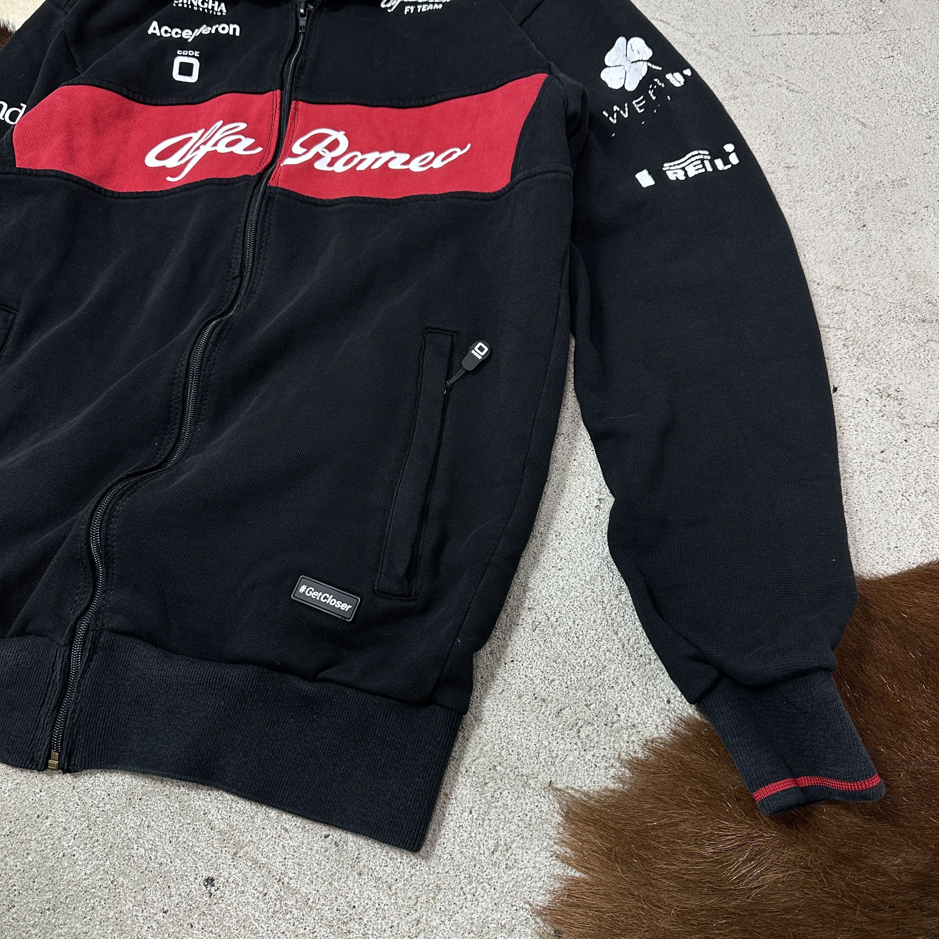 Vintage Vintage Moto Sporty Alfa Romeo F1 Racing Zip Hoodie Y2K Size US M / EU 48-50 / 2 - 4 Thumbnail