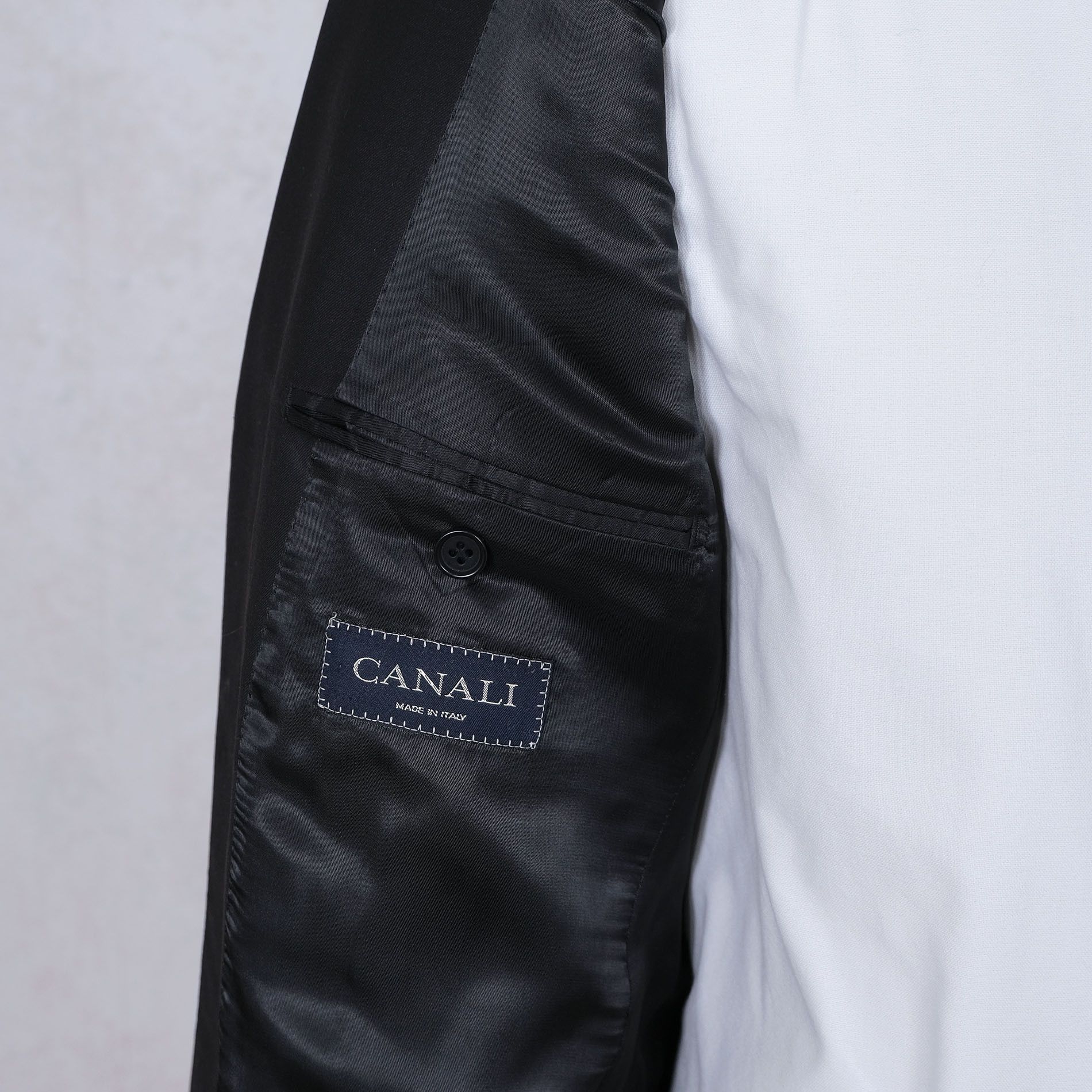 Canali Canali, black wool suit, size 44UK, great condition Size 44L - 5 Thumbnail