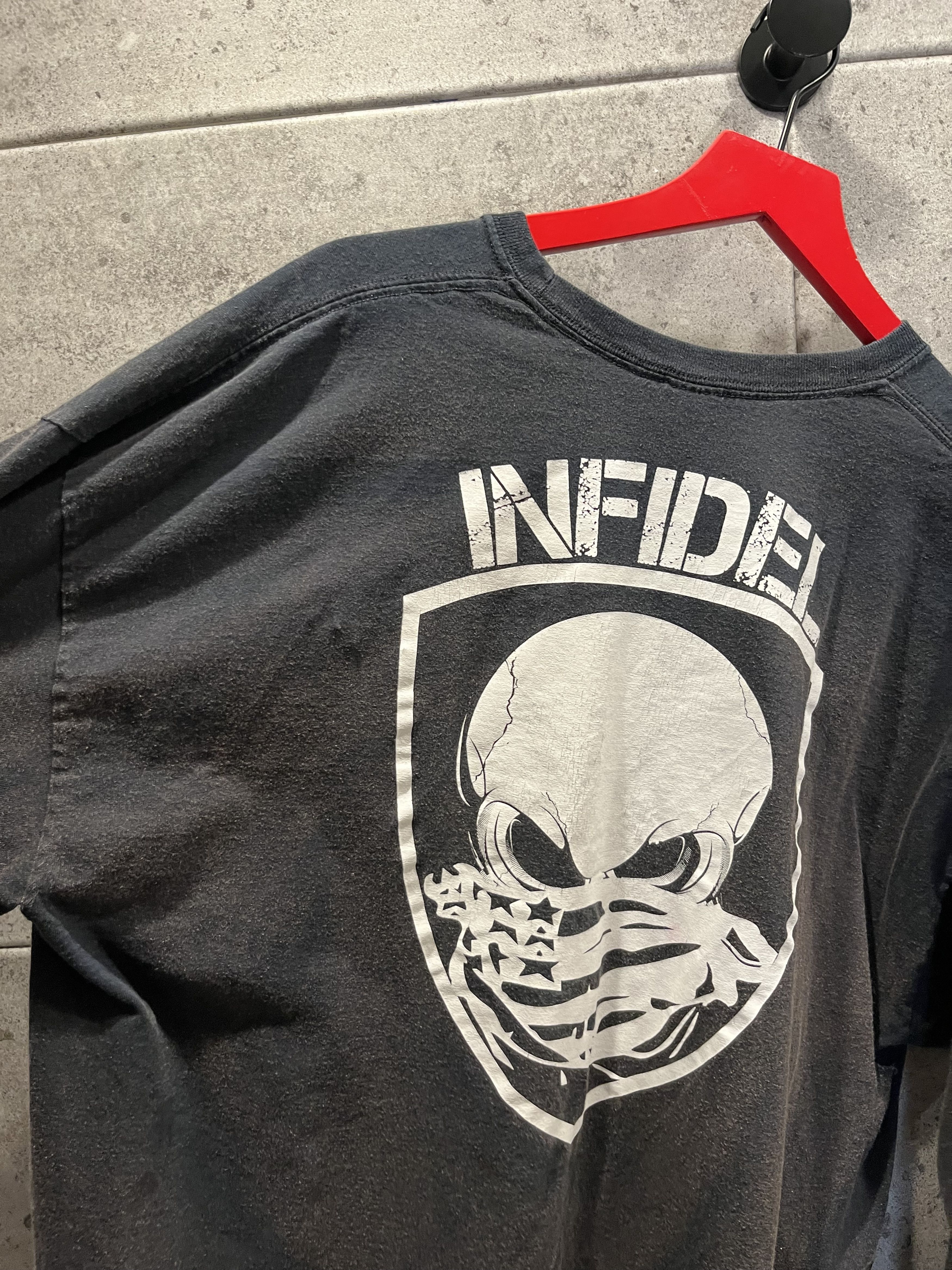 Vintage Vintage thrashed sun faded infidel longsleeve t shirt Size US XXL / EU 58 / 5 - 6 Thumbnail