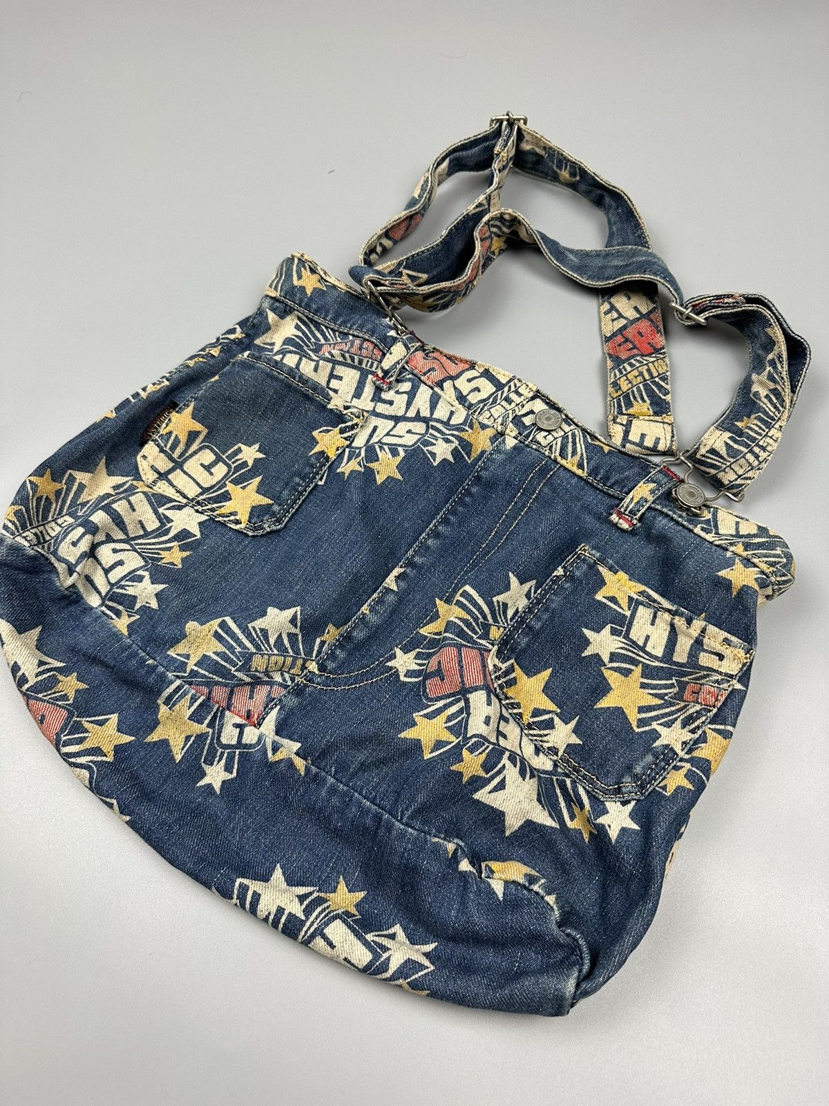 Hysteric Glamour × Japanese Brand 🔥Rare🔥Vintage Hysteric Glamour Stars Sling/Tote Bags Size ONE SIZE - 3 Thumbnail