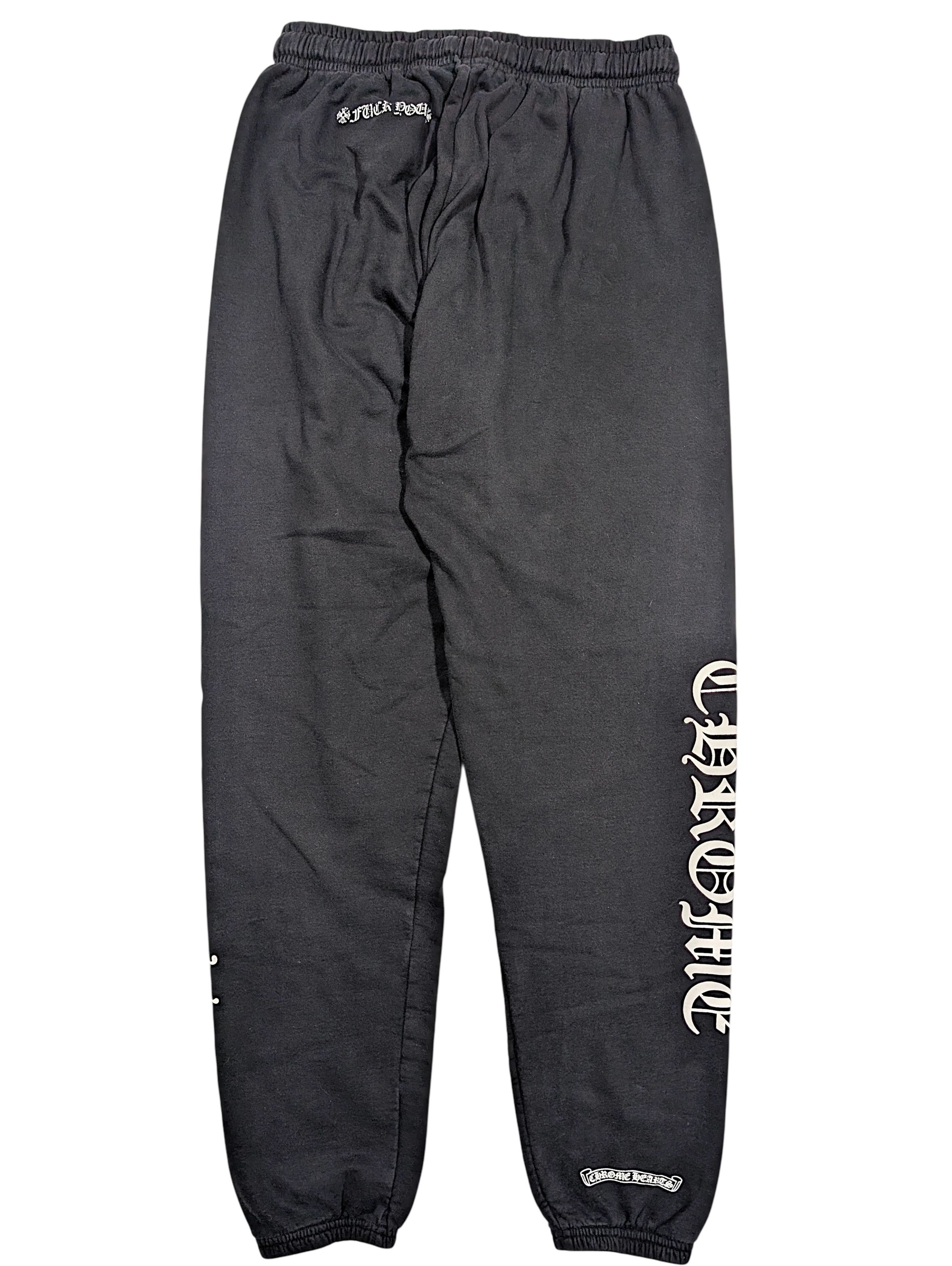 Chrome Hearts Chrome Hearts Fuck You Sweatpants Classic Logo Black Size US 34 / EU 50 - 2 Thumbnail