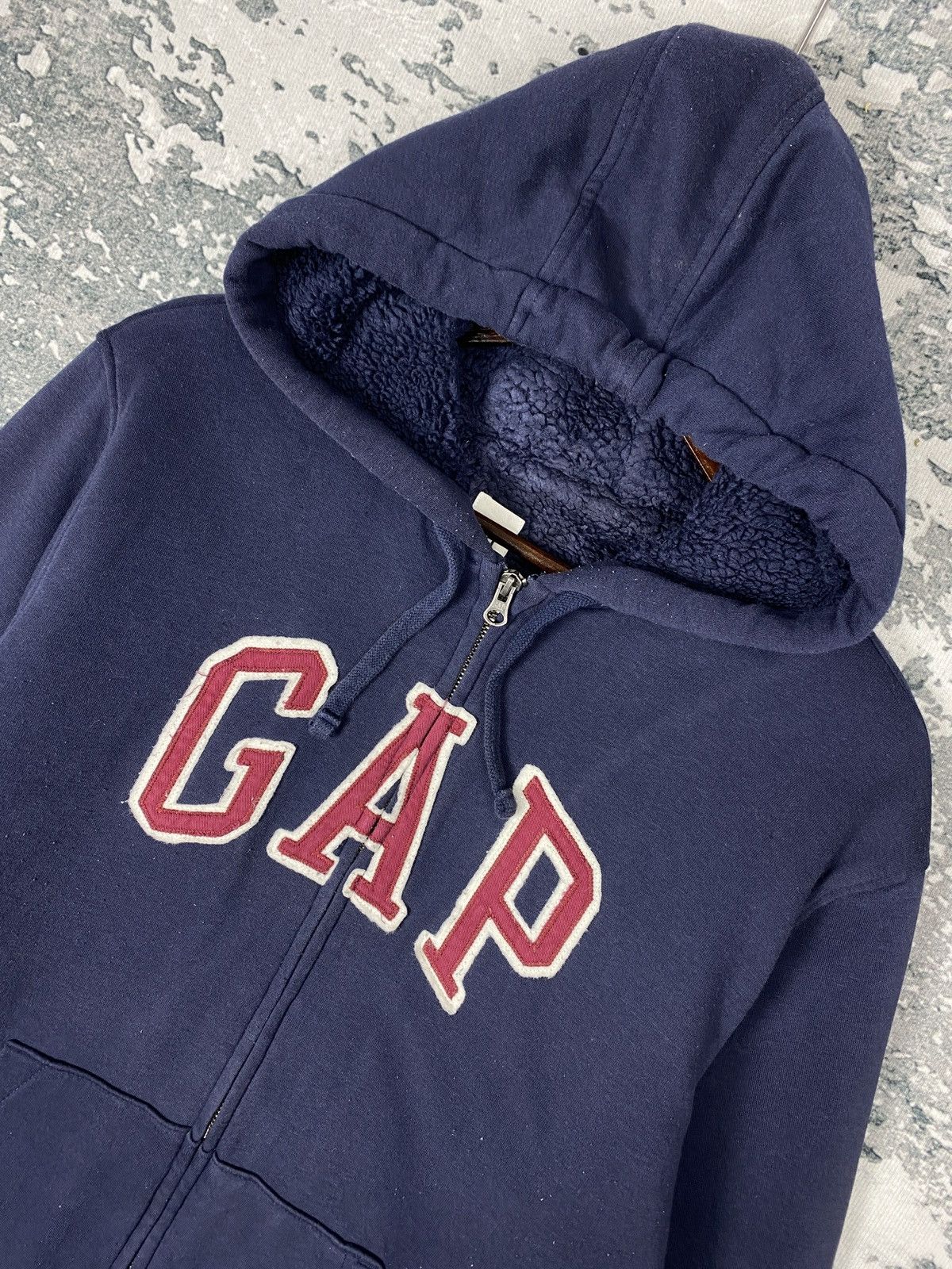 Gap Vintage GAP Fleece Lining Zip Up Hoodies Size US L / EU 52-54 / 3 - 2 Thumbnail