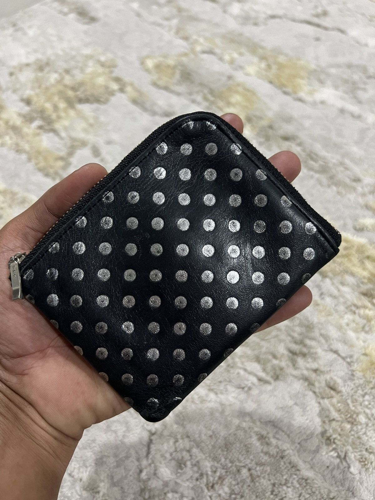 Comme des Garcons Vintage Kawa Kawa Polka Dot All Way Zipper L Shape Wallet Size ONE SIZE - 1 Thumbnail