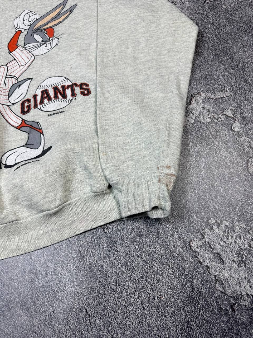 Nutmeg Vintage 90s Looney Tunes MLB Giant USA Retro Sweatshirt Size US M / EU 48-50 / 2 - 4 Thumbnail