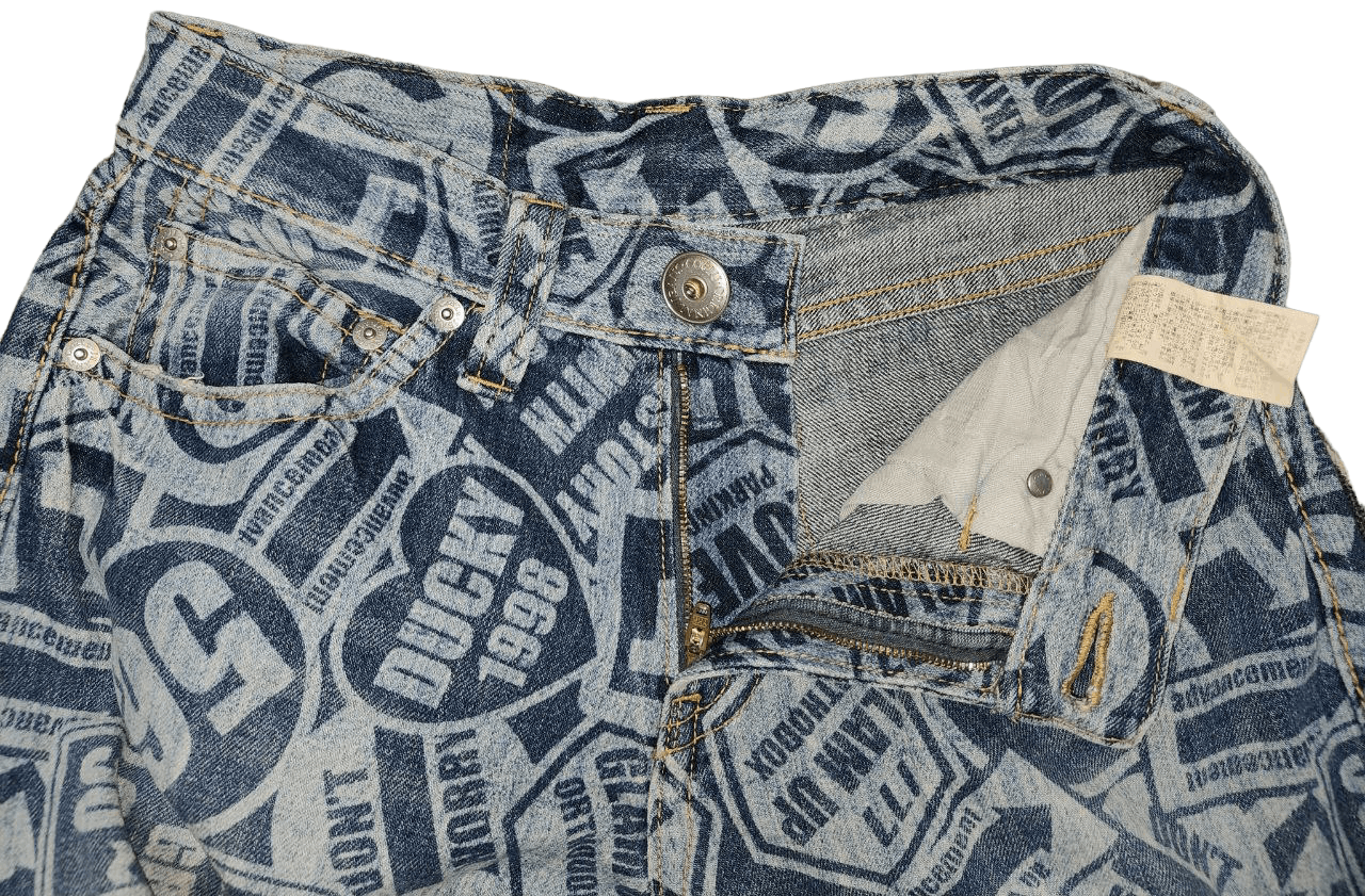 Japanese Brand Co & Lu Printed Denim Size US 30 / EU 46 - 5 Thumbnail