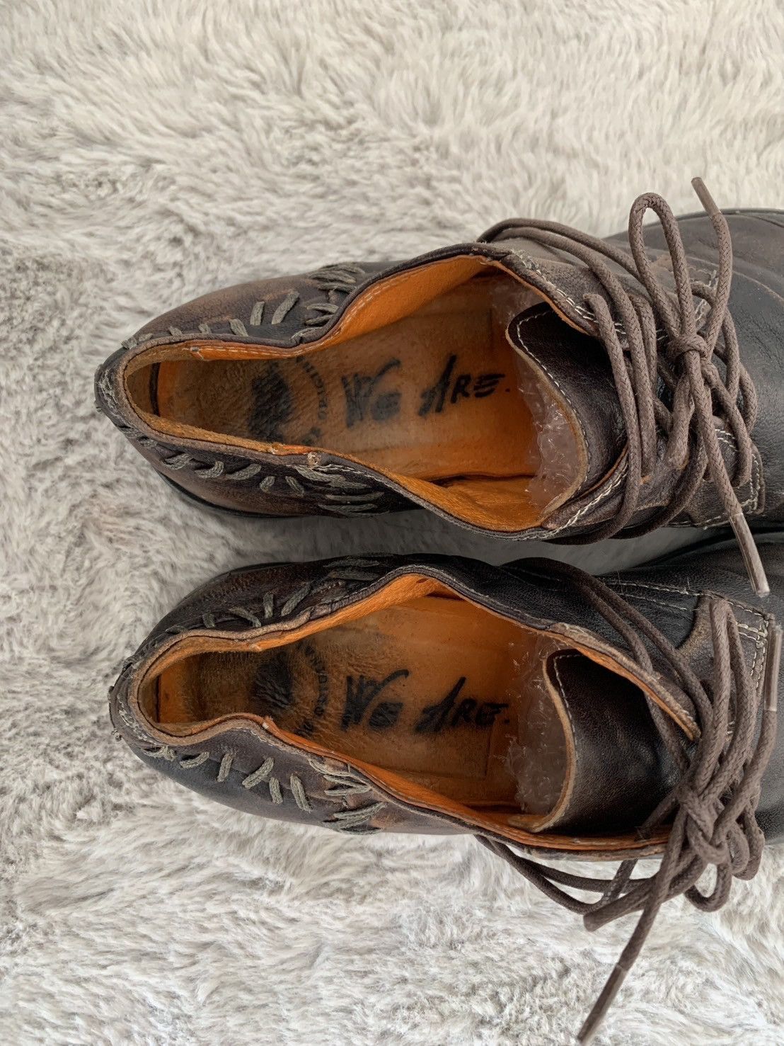 Dries Van Noten Rare🔥 Dries Van Noten Vero Cuoio Frankenstein Leather Shoes Size US 9.5 / EU 42-43 - 3 Thumbnail