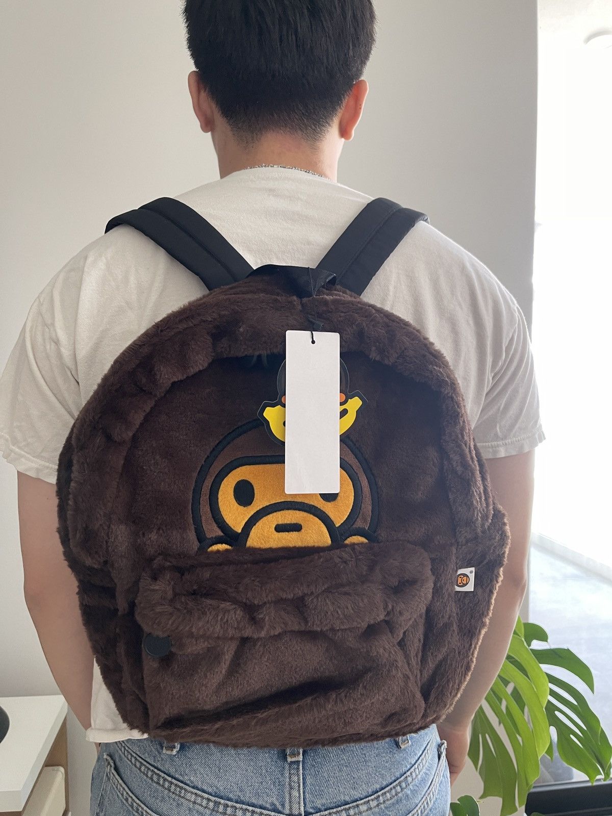 Bape BAPE Baby Milo Fur Backpack Bag | Grailed