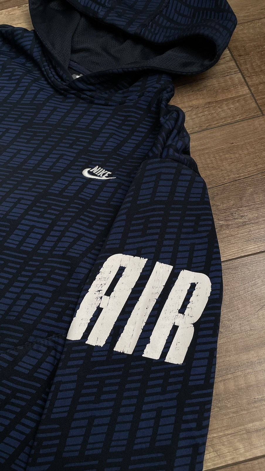Nike × Vintage Nike vintage monogram hoodie Size US XL / EU 56 / 4 - 4 Thumbnail