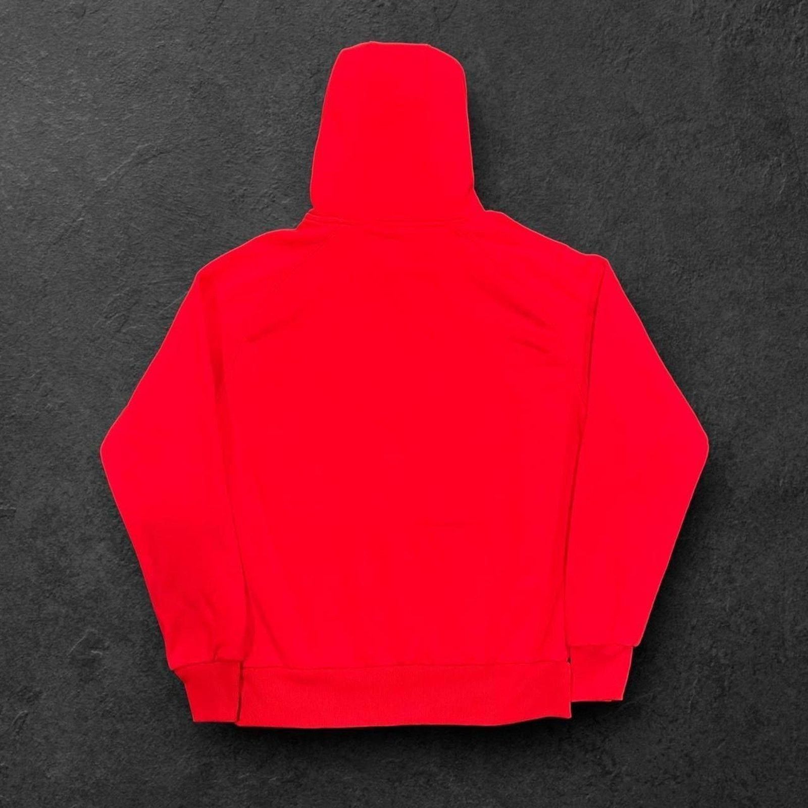 RayBan Ray-Ban Logo Vintage Red Hoodie w/ Kangaroo Pockets Size US L / EU 52-54 / 3 - 3 Thumbnail