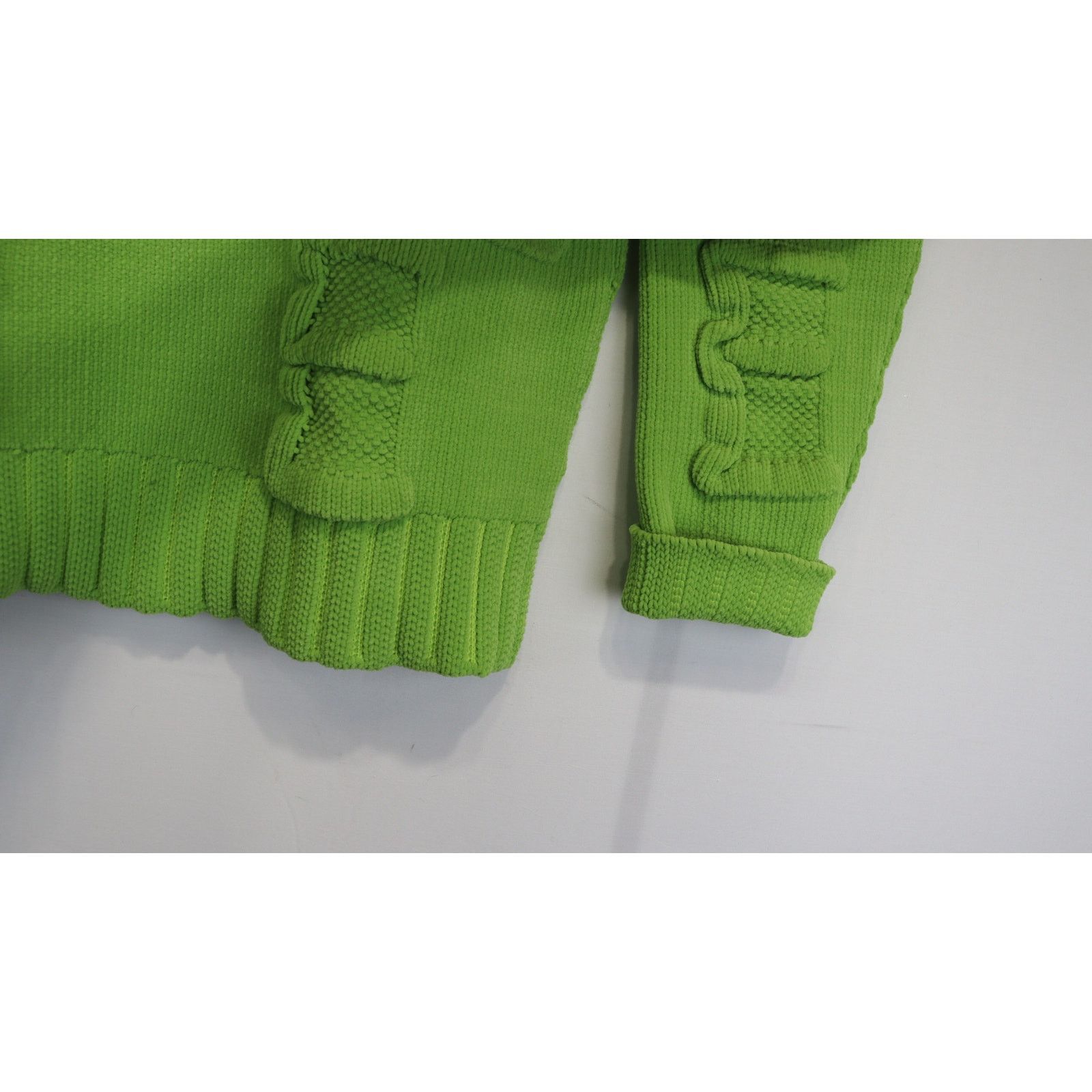 Bottega Veneta o1rshd1 Alphabet Chenille Knitwear Sweater in Green Size US S / EU 44-46 / 1 - 5 Thumbnail