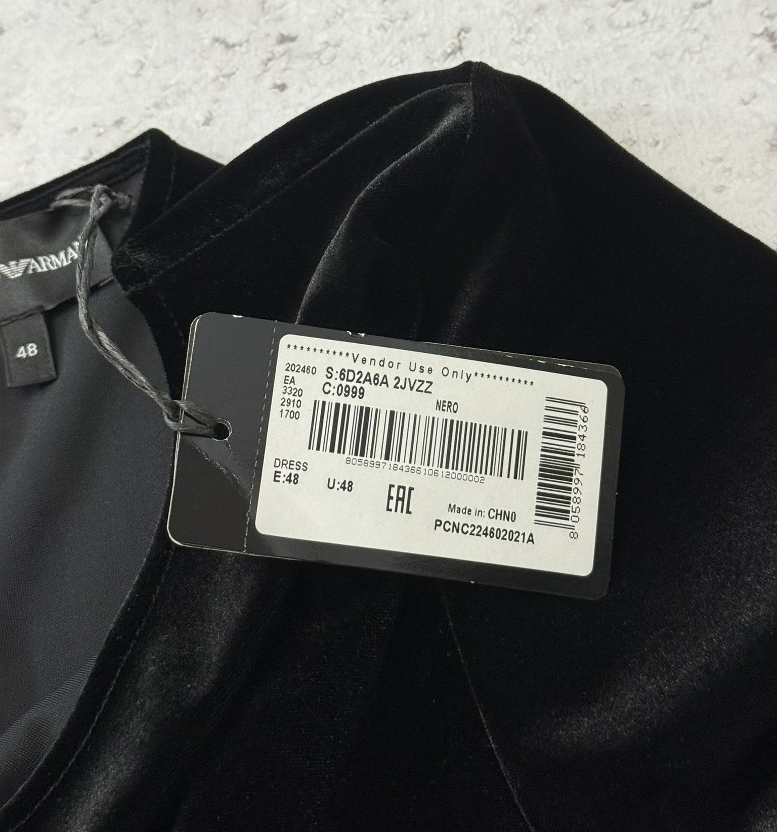 Emporio Armani Emporio Armani Black Mini Dress Women’s Cocktail SIZE 48 Size L / US 10 / IT 46 - 5 Thumbnail