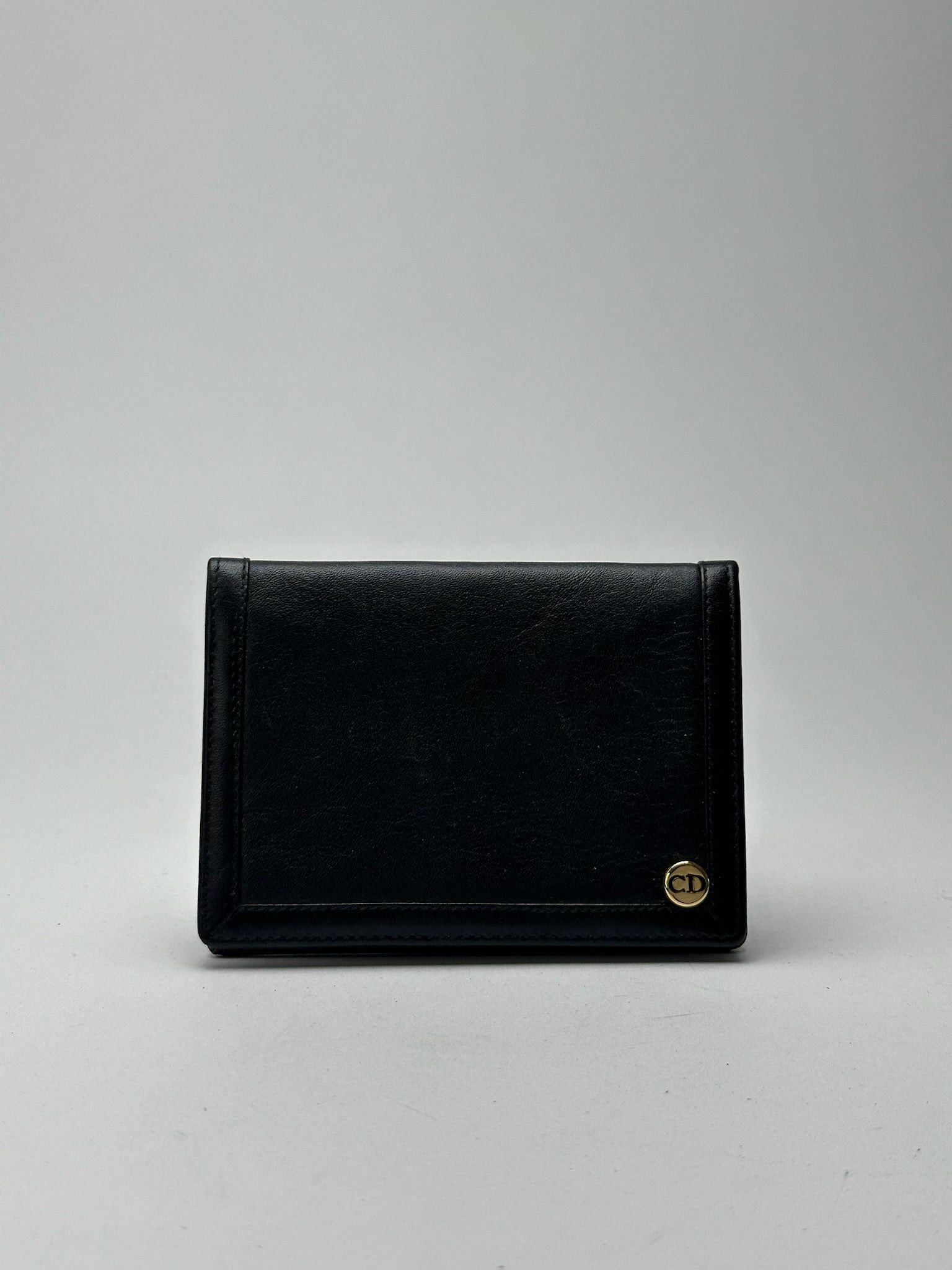 Dior Vintage leather card holder black Size ONE SIZE - 1 Thumbnail