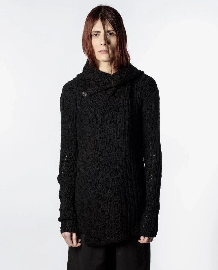 Rick Owens Rick Owens Knitted Hooded Cardigan Size US S / EU 44-46 / 1 - 6 Thumbnail
