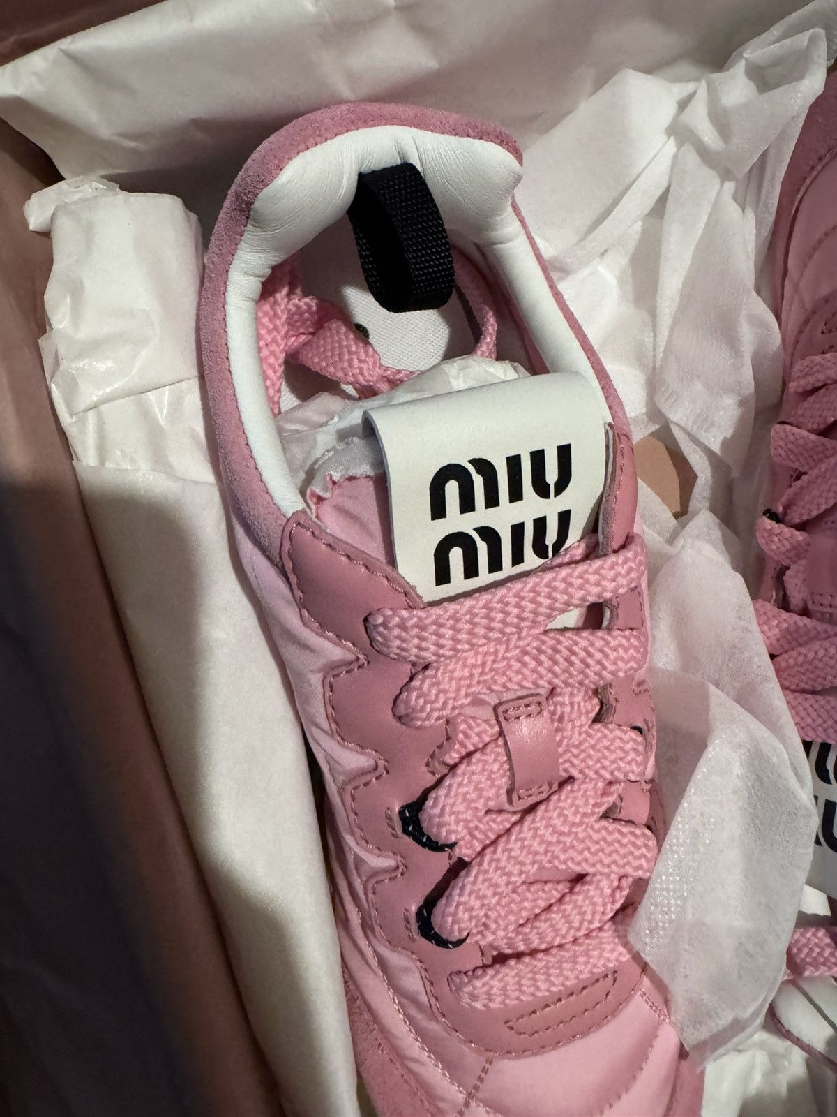 Miu Miu Miu Miu Gymnasium Technical Fabric and Suede Sneakers Size US 7.5 / IT 37.5 - 9 Thumbnail