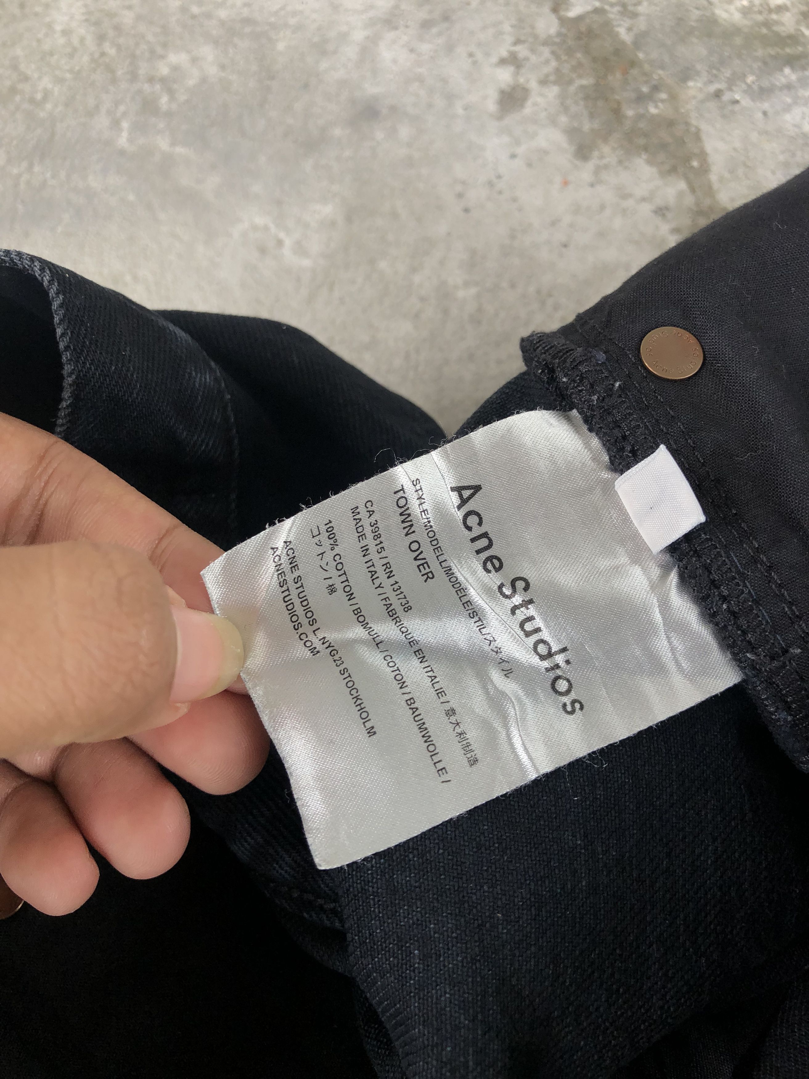 Acne Studios Acne Studios Town Over Black denim Size US 29 - 11 Thumbnail