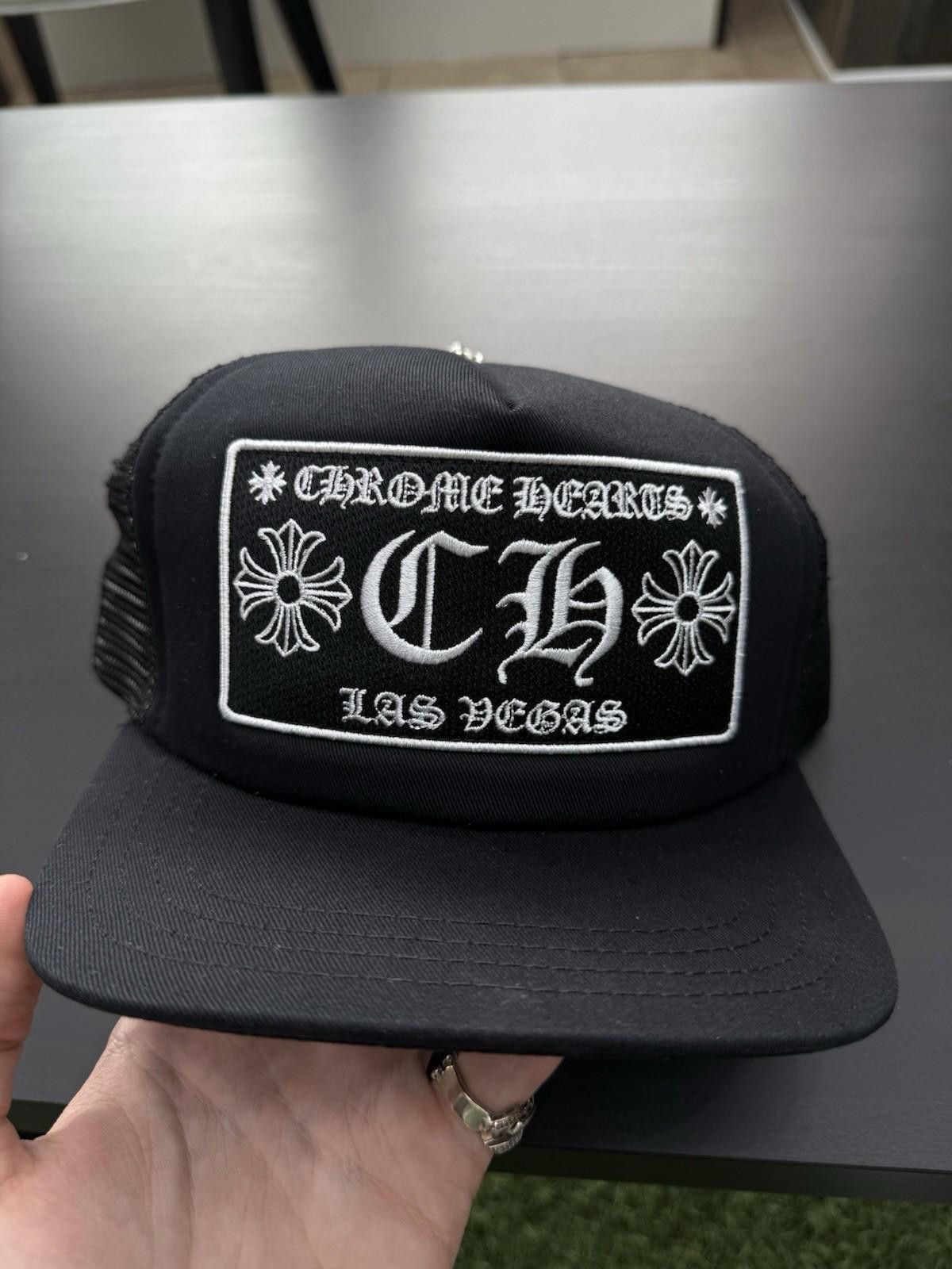 Chrome Hearts Chrome Hearts Black Patch Trucker Las Vegas Black Hat Size ONE SIZE - 5 Thumbnail