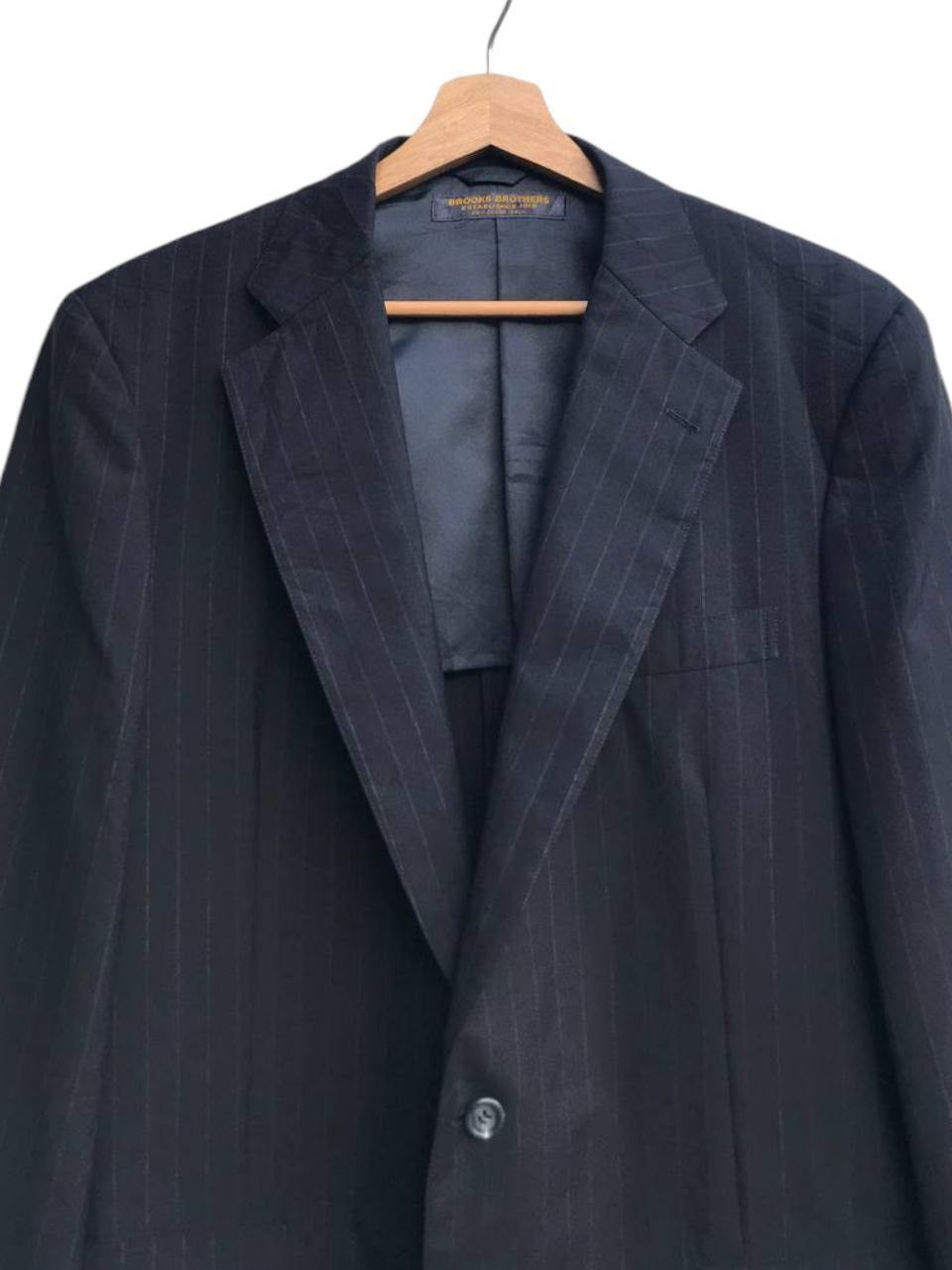 Brooks Brothers Brooks Brothers Striped Wool Blazer Size US L / EU 52-54 / 3 - 6 Thumbnail