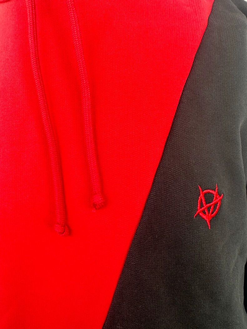 Vetements Vetements Black and Red Thick Balaclava Hoodie Size US M / EU 48-50 / 2 - 5 Thumbnail