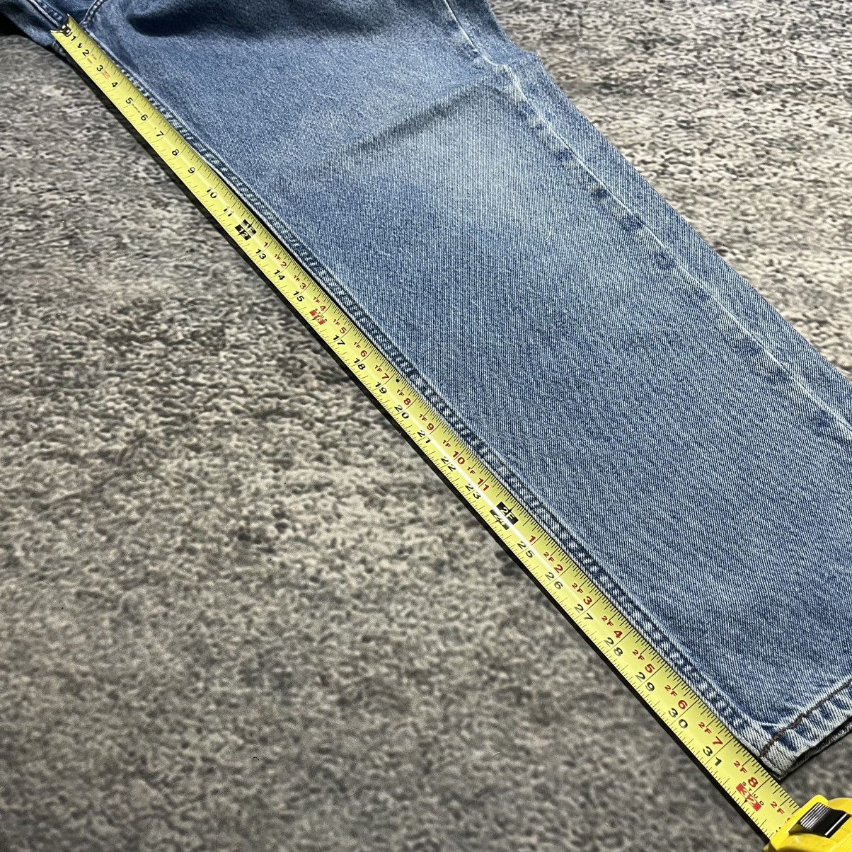 Harley Davidson Vintage 90s Harley Davidson Blue Denim Jeans 34x30 Size US 34 / EU 50 - 13 Thumbnail