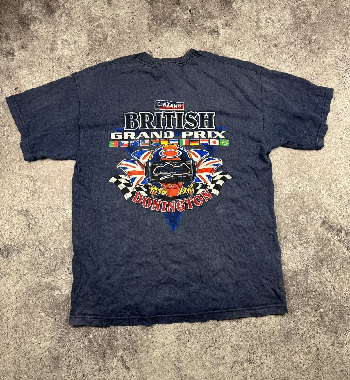 Vintage Vintage British Grand Prix 00’s Racing Faded F1 Schumacher Size US L / EU 52-54 / 3 - 5 Thumbnail