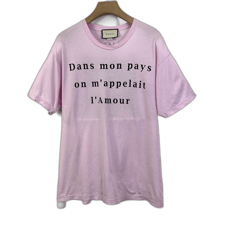 Gucci Gucci Pink Short Sleeve T-Shirt with Print Size US S / EU 44-46 / 1 - 1 Thumbnail