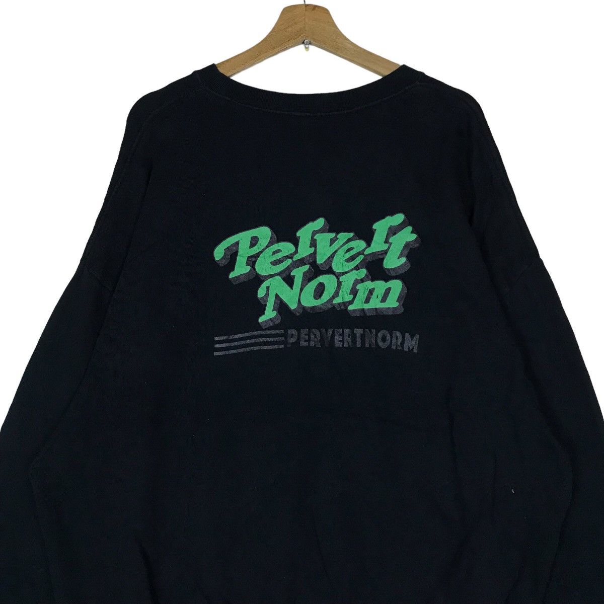 Cooper Vintage Cooper Pervertnorm Spell Out Pullover Jumper Size US L / EU 52-54 / 3 - 5 Thumbnail
