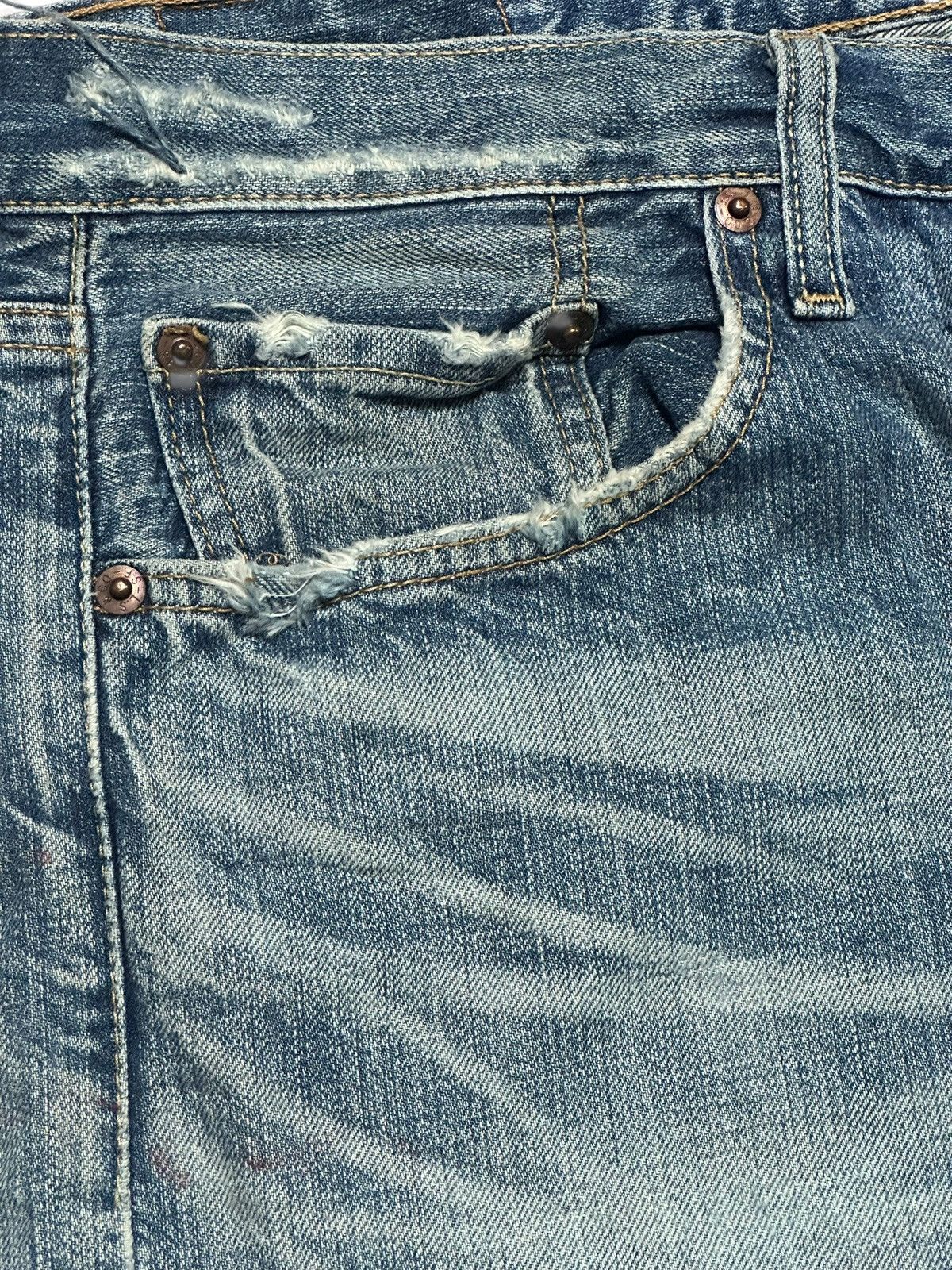 Levi's Levis 501 Vintage Distressed Straight Jean Faded Wash Size US 32 / EU 48 - 5 Thumbnail