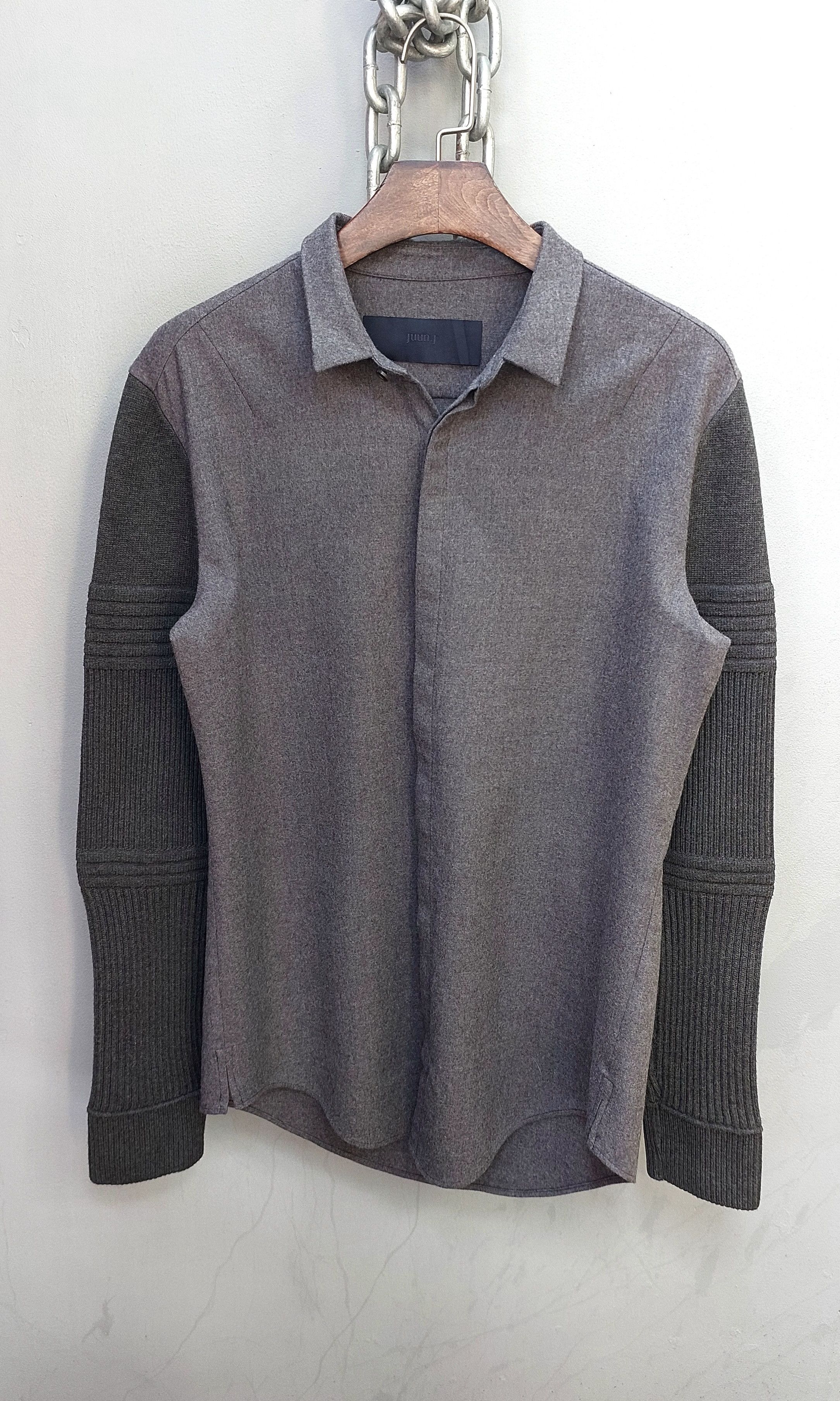 Juun.J Juun.J Color Blocked Hidden Buttons Shirt Size US S / EU 44-46 / 1 - 1 Thumbnail