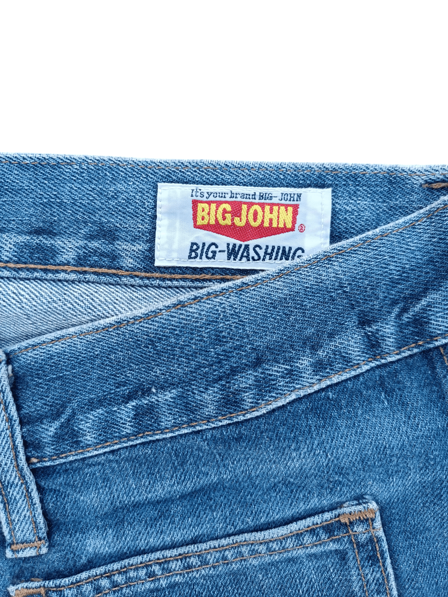 Big John × Levi's × Vintage Vintage 80s Big John Super Flared Stacked Bush Pants Denim Size US 29 - 11 Thumbnail