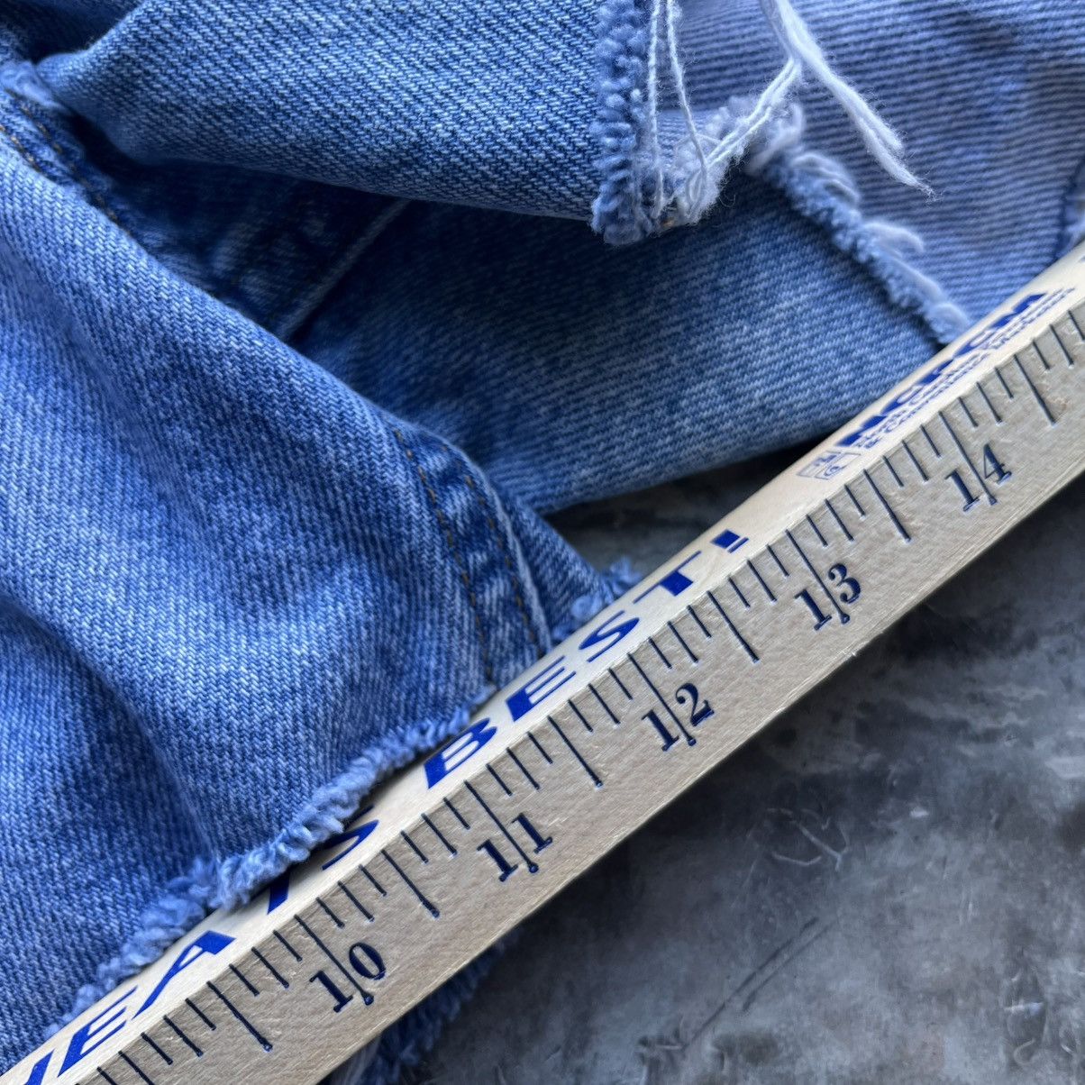 Vintage Crazy Vintage Carhartt Thrashed Jean Shorts Jorts 36" Blue Size US 36 / EU 52 - 8 Thumbnail