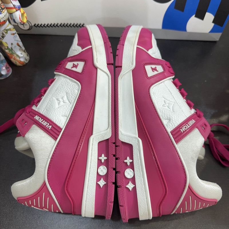 Louis Vuitton Louis Vuitton Trainer Low-Top Sneakers in Purplish Red -250 Size US 9 / EU 42 - 5 Thumbnail