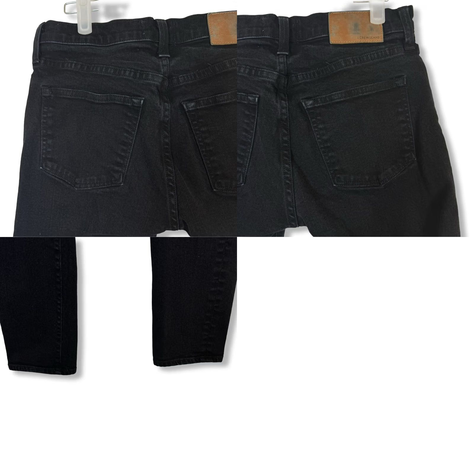 J.Crew J.Crew Jeans Women's 29x30 Black Mid-Rise Skinny 5-Pocket Denim Stretch Cotton Blend Regular Mens? Size 29" - 8 Thumbnail