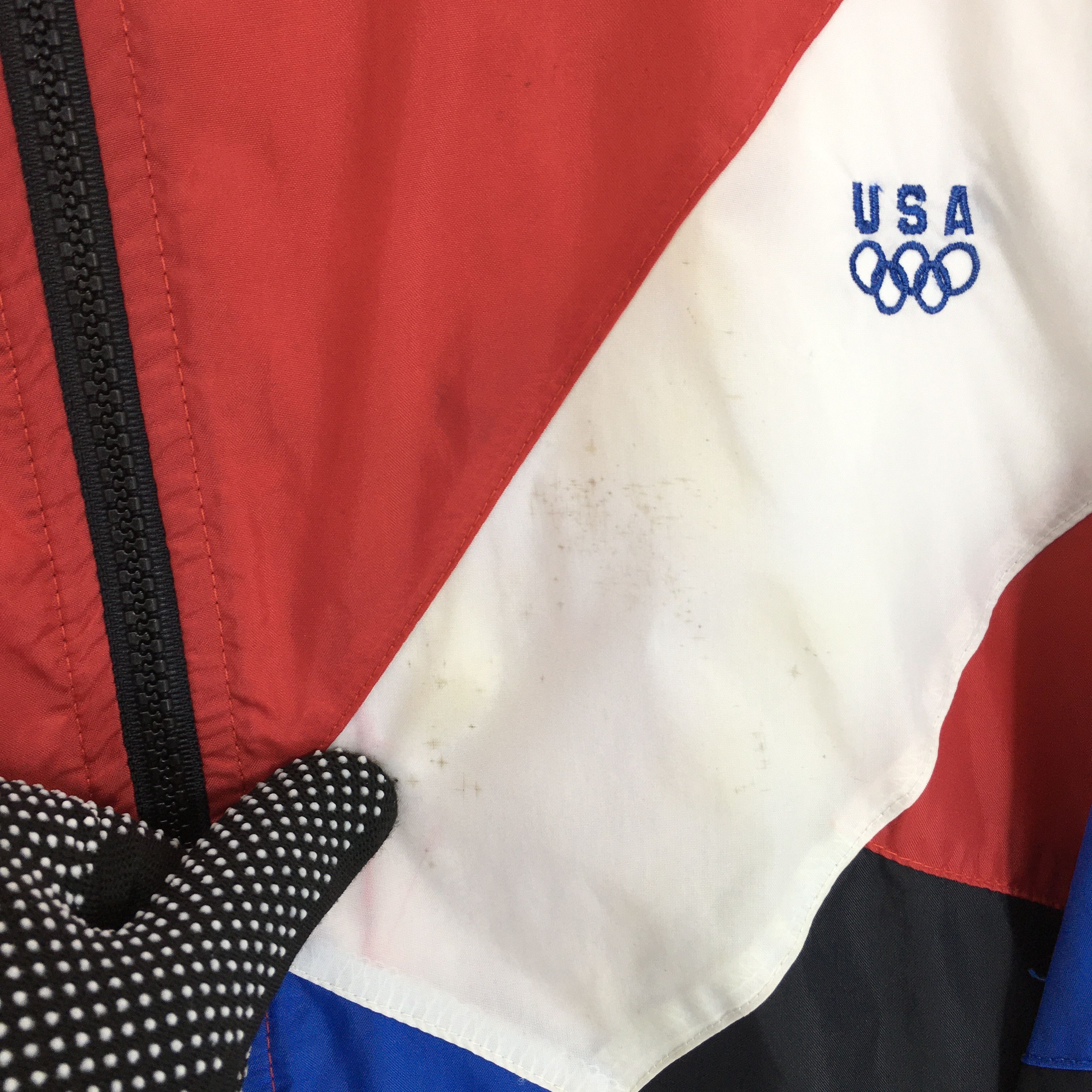 USA Olympics Vintage 90s JcPenney Olympics Usa Zipper Jacket Large Size US L / EU 52-54 / 3 - 6 Thumbnail