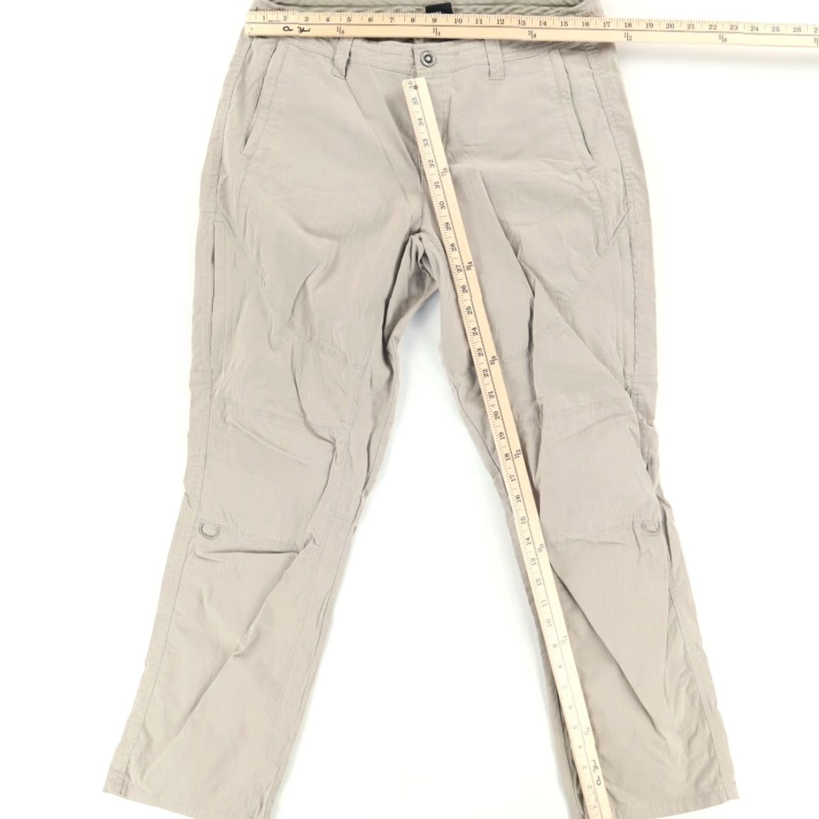 Vintage Kuhl Stretch Legendary Cotton Blend Twill Hiking Pants Tan Women's 12 Size 34" / US 12 / IT 48 - 3 Thumbnail