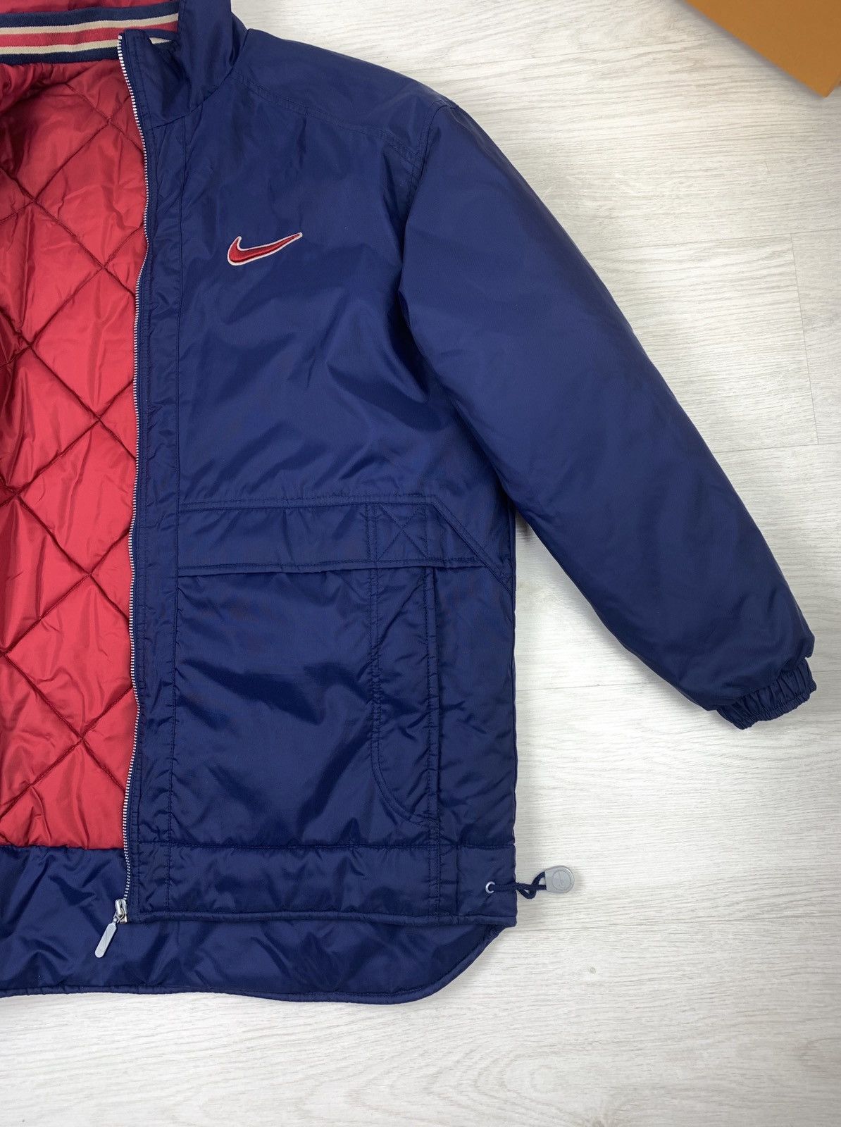 Vintage Vintage 90s Nike Embroidered Big Logo Swoosh Jacket Size US M / EU 48-50 / 2 - 9 Thumbnail