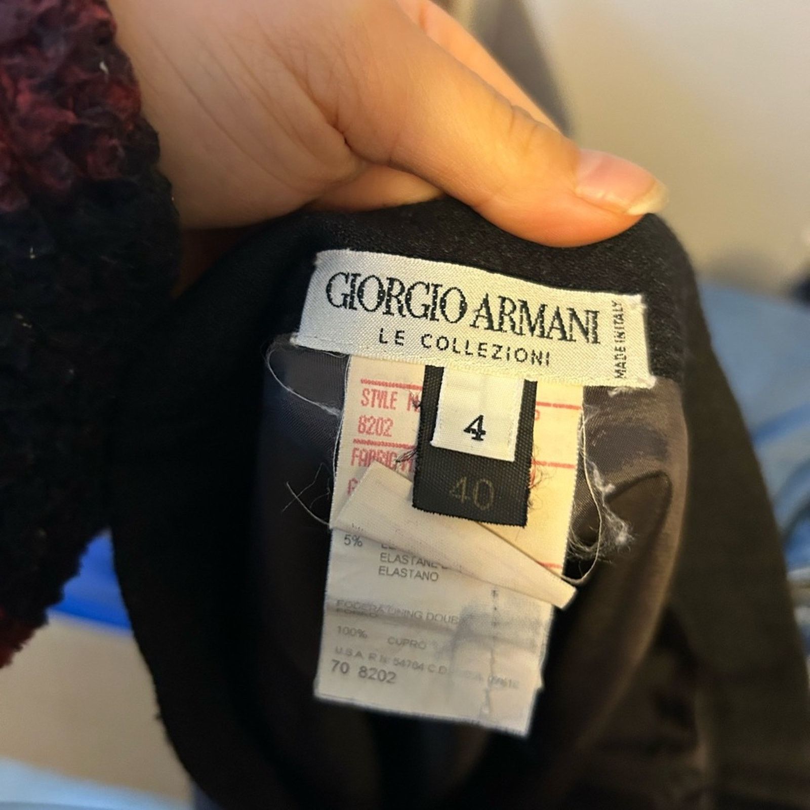 Giorgio Armani Giorgio Armani Classic Black Wool Pencil Skirt Size 27" / US 4 / IT 40 - 5 Thumbnail