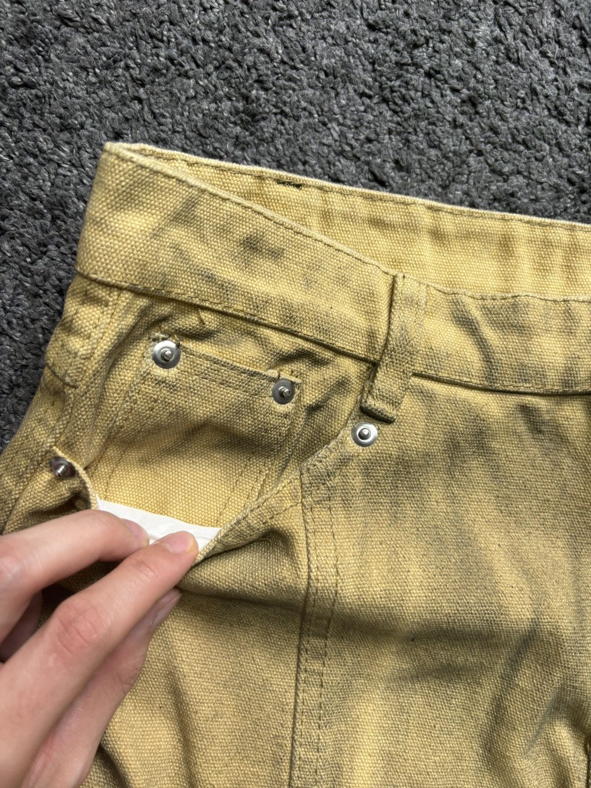 Vintage Vintage wide leg rare flames red yellow baggy cargo jeans Size US 34 / EU 50 - 10 Thumbnail