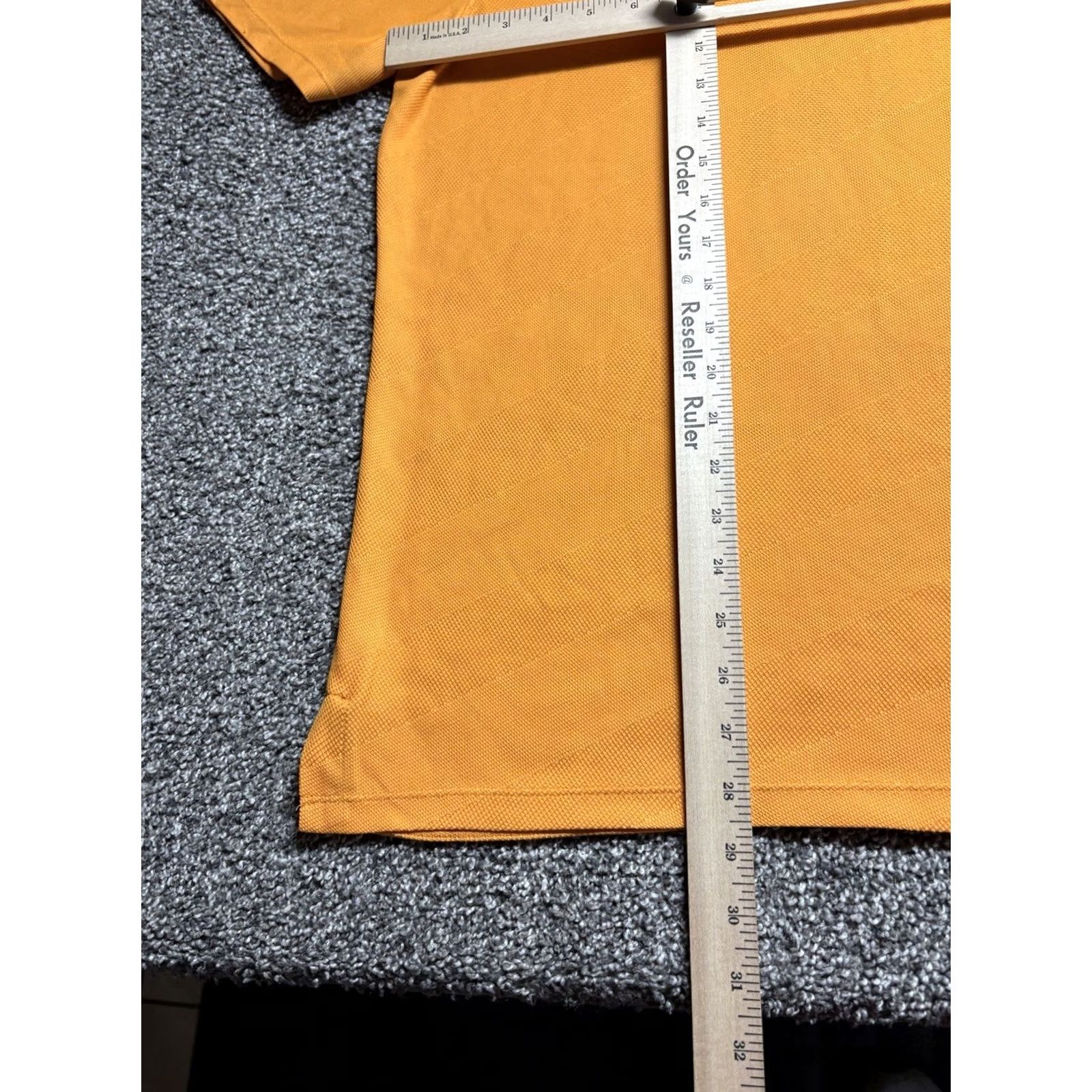 Nike VINTAGE Nike Tiger Woods Polo Mens Large Orange Striped Golf Shirt Snap Collar CK6313 Size US L / EU 52-54 / 3 - 7 Thumbnail