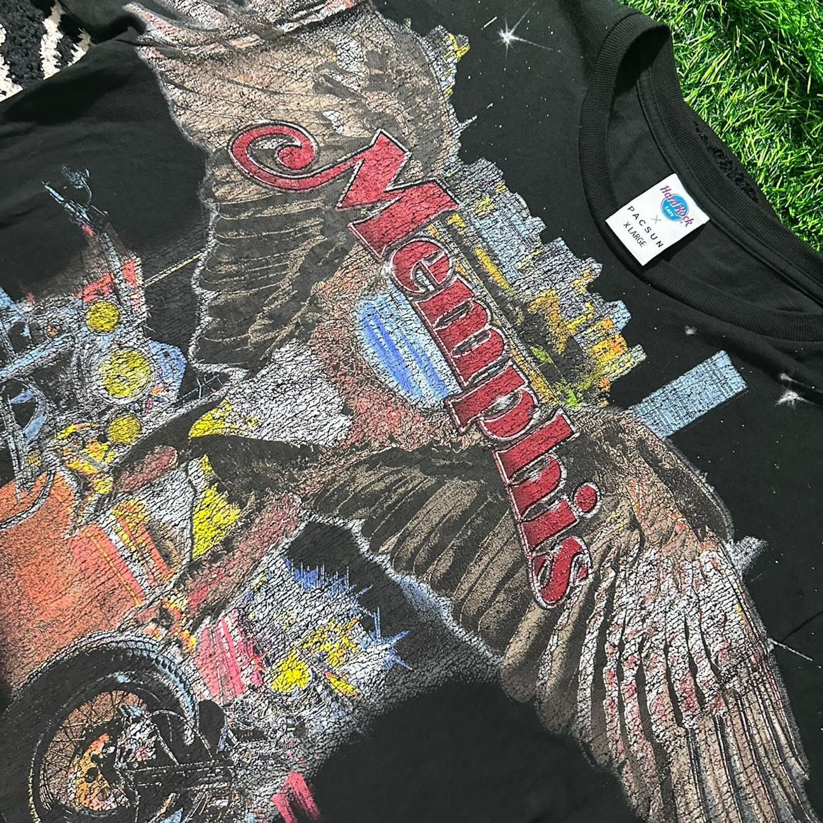 Hard Rock Cafe Hard Rock Cafe Memphis Eagle Graphic T-Shirt - XL Size US XL / EU 56 / 4 - 3 Thumbnail