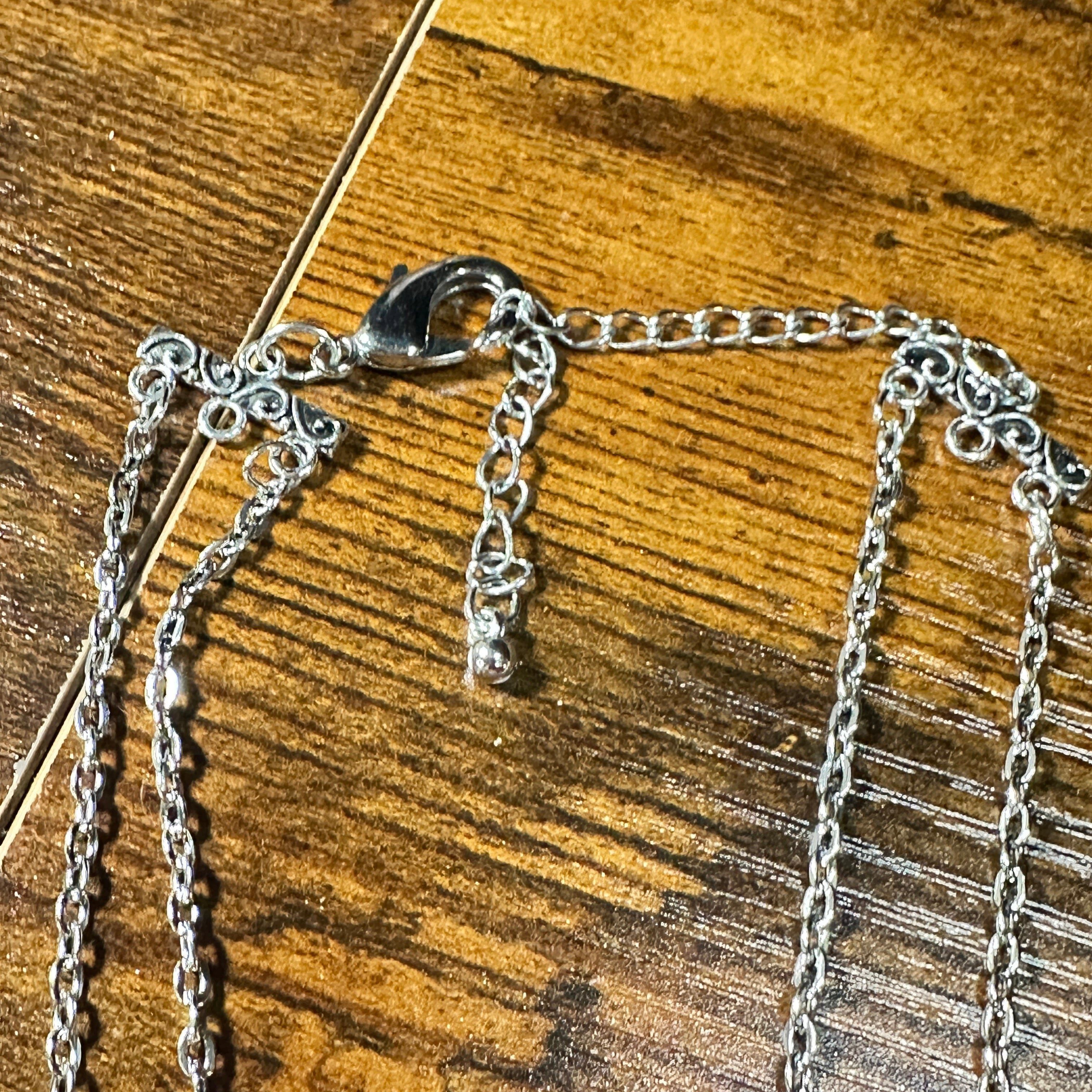 Other Chain Turquoise Necklace Pendant- Elegant 2-Strand Design Size ONE SIZE - 4 Thumbnail